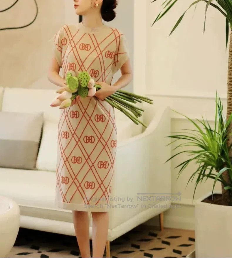 Other Hermes Classic Pig Nose Logo Printed Dress Size XS / US 0-2 / IT 36-38 - 4 Thumbnail