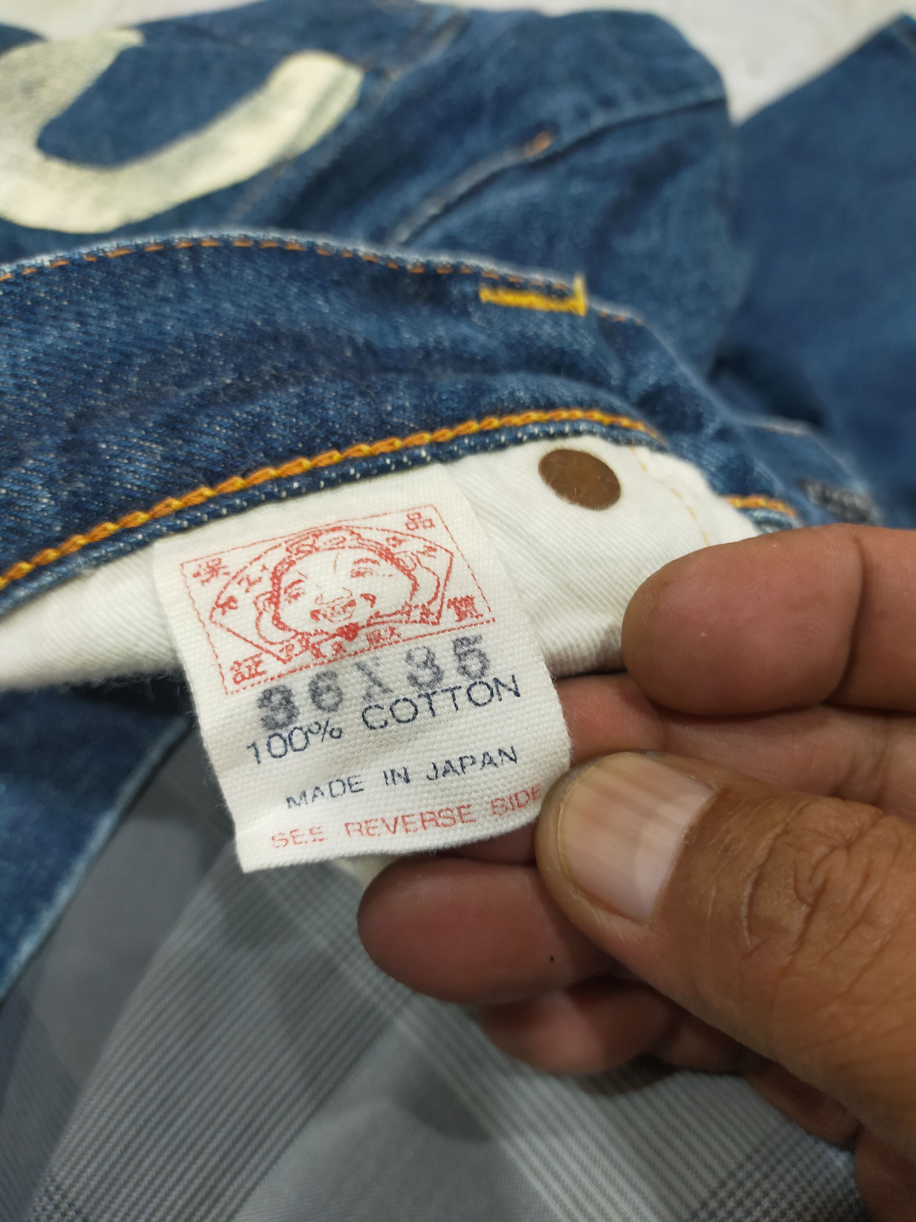 Evisu × Japanese Brand × Orslow Vintage Evisu Japan Selvedge Denim Size US 34 / EU 50 - 9 Thumbnail