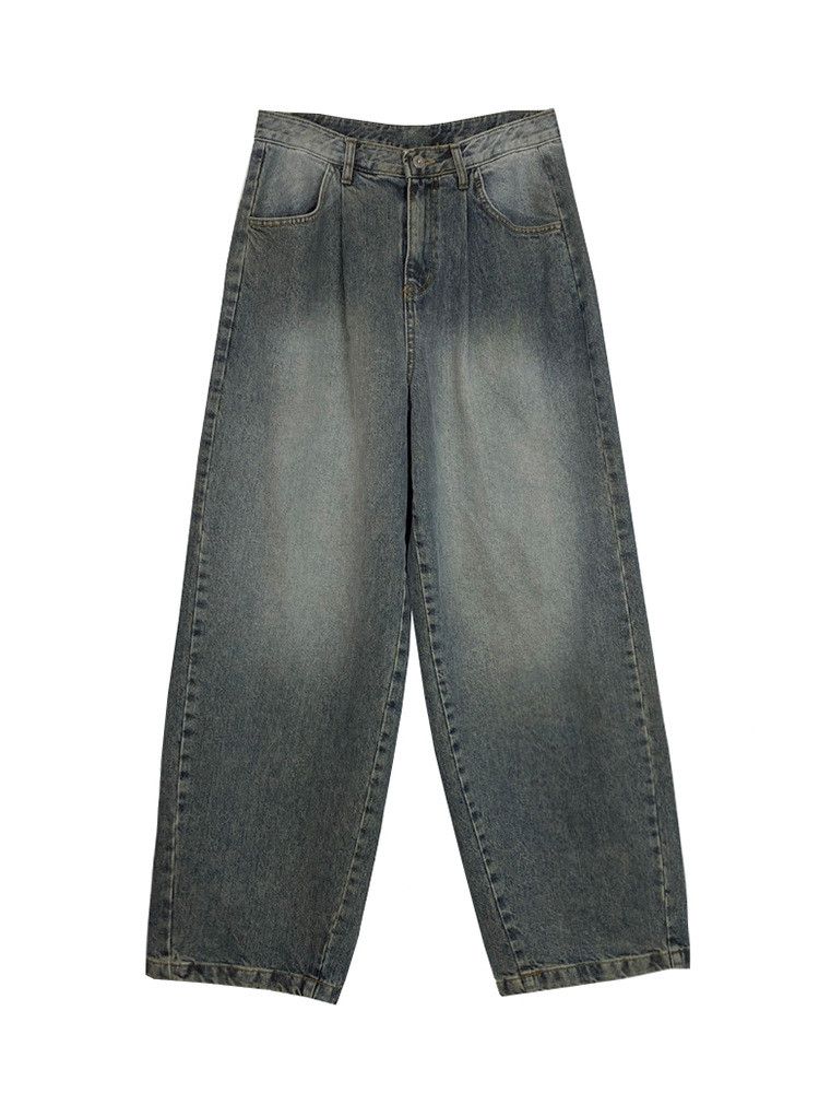 Japanese Brand × Jean Retro loose gradient wide leg jeans Size US 32 / EU 48 - 6 Thumbnail