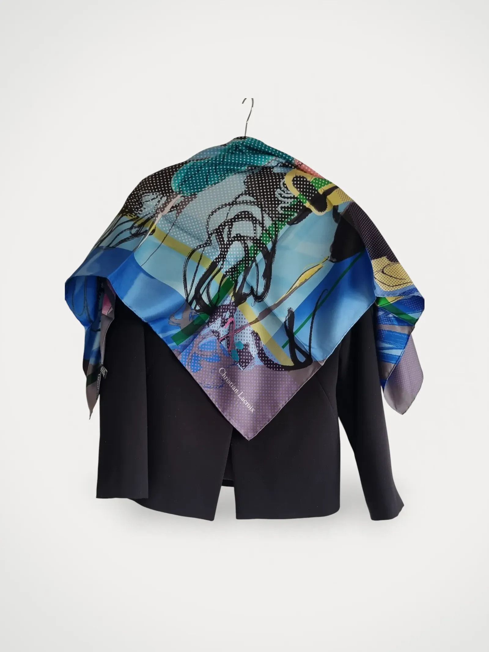 Designer DESIGNER CHRISTIAN LACROIX SIDEN SJAL SPLITTERNY Scarf Size ONE SIZE - 1 Thumbnail