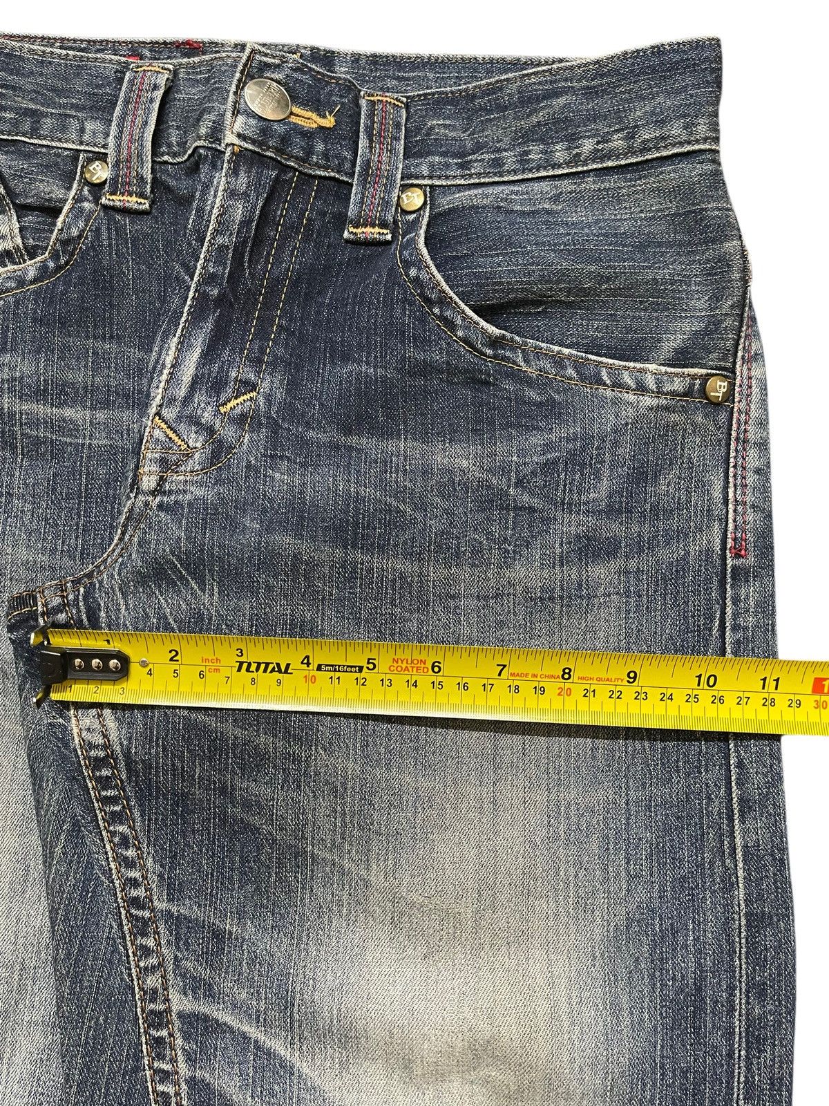 Edwin Vintage Edwin Blue Trip Blue Faded Wash Distressed Loose Fit Size US 30 / EU 46 - 16 Thumbnail