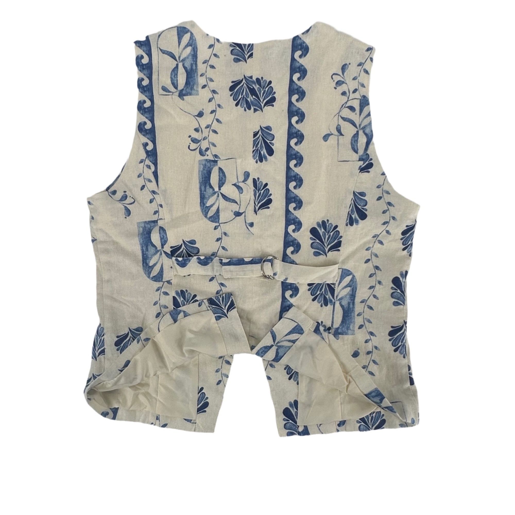 Rachel Zoe Rachel Zoe Linen Top - Mediterranean Print - NWT - L Size L / US 10 / IT 46 - 3 Thumbnail