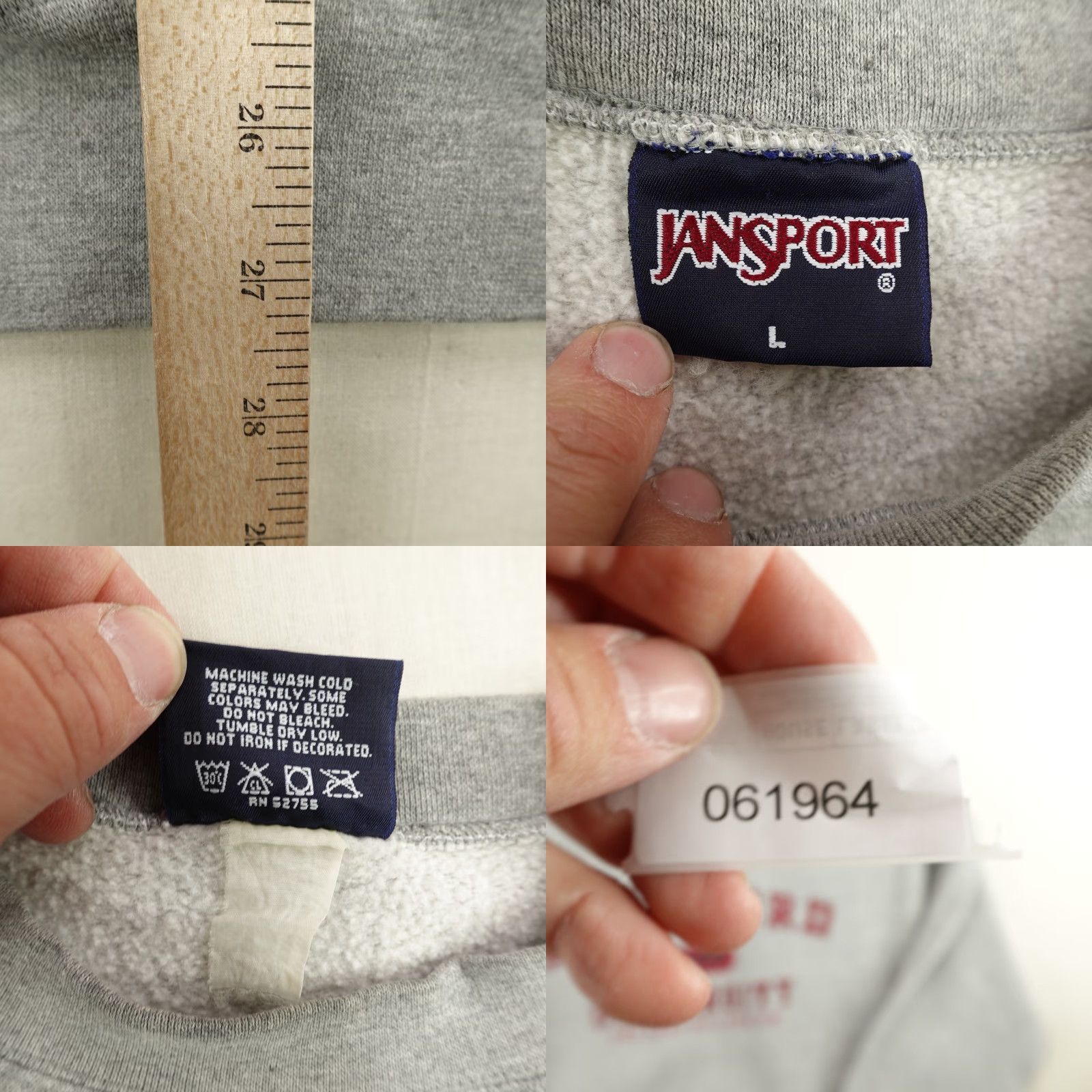 Jansport Vintage Stanford University Sweatshirt Mens Large Gray Crewneck Pullover Y2K Size US L / EU 52-54 / 3 - 8 Thumbnail