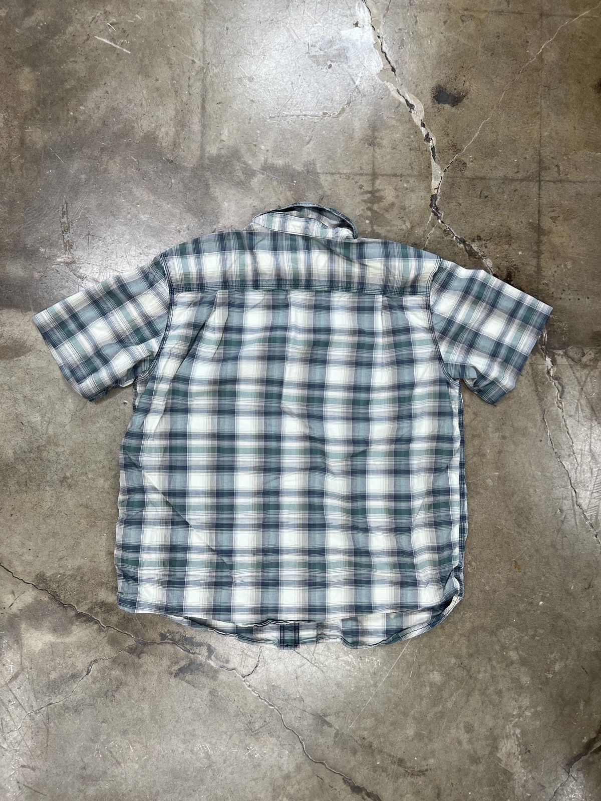 Carhartt × Vintage Vintage Carhartt Green Blue Plaid Relaxed Fit Button Up XL Size US XL / EU 56 / 4 - 4 Thumbnail