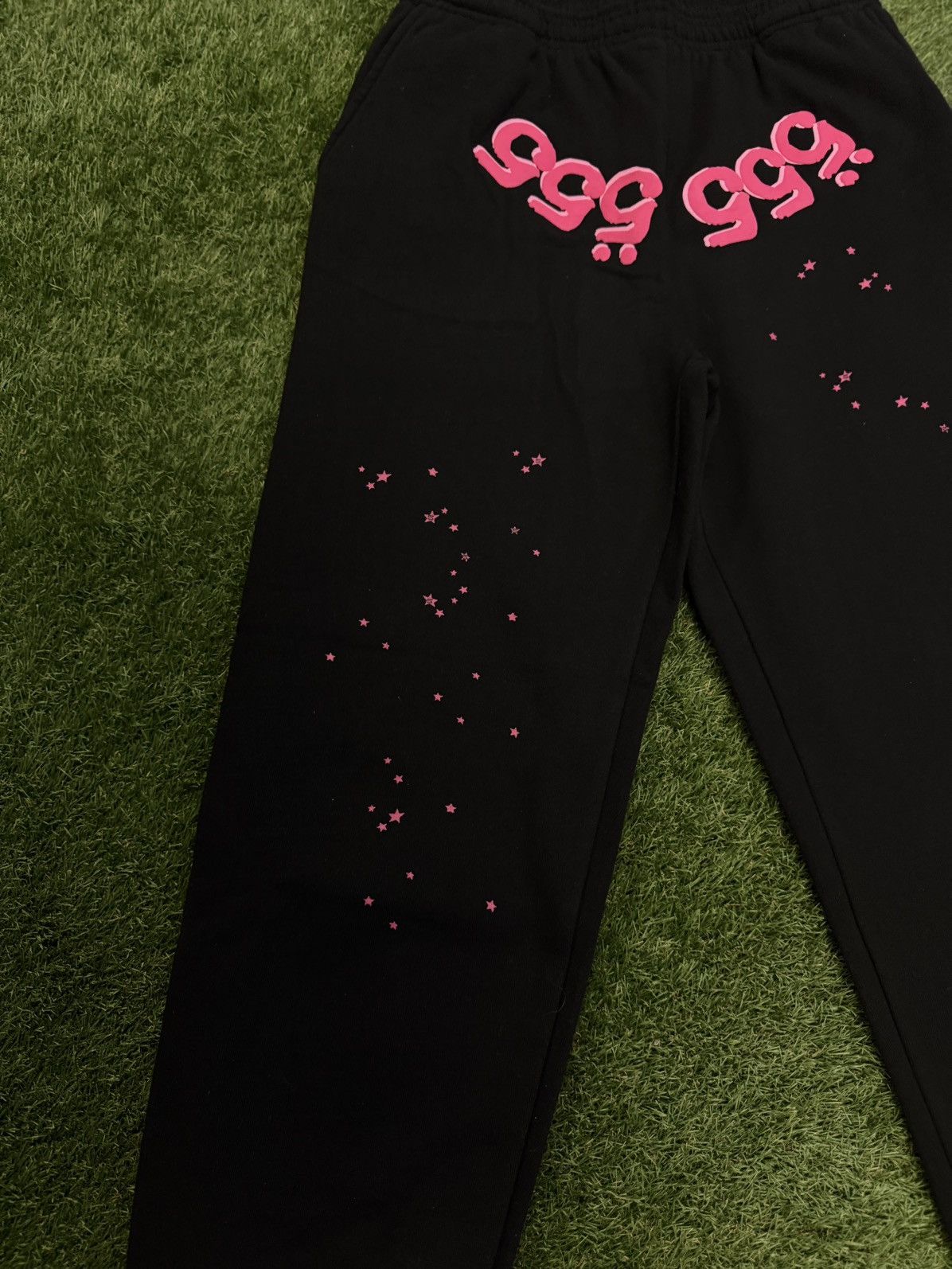 Sp5der Sp5der Worldwide Pink Black Sweatpants Size Large (NEW Size US 33 - 3 Thumbnail