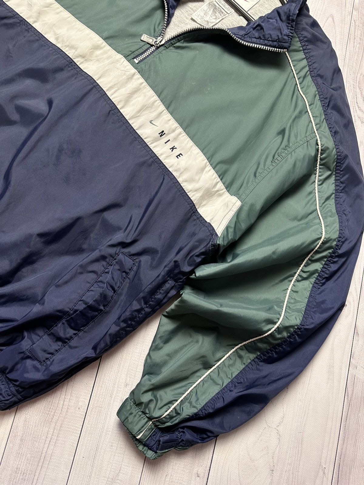Nike × Vintage Vintage Nike Jacket anorak logo size XL green Size US XL / EU 56 / 4 - 7 Thumbnail