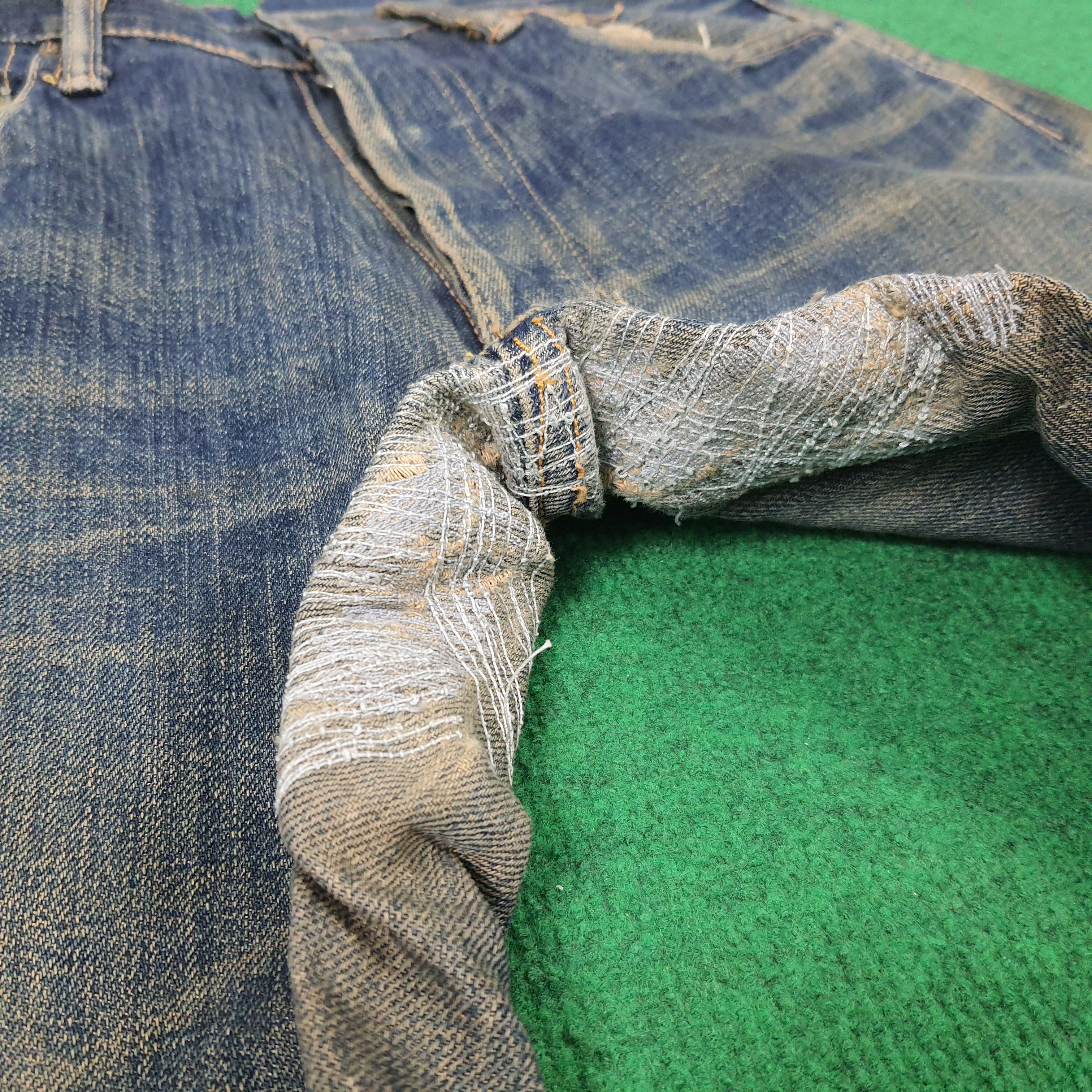 BARNS OUTFITTERS × Japanese Brand × Vintage Vintage Barns Outfitters Selvedge Repaired Jeans Size US 28 / EU 44 - 10 Thumbnail