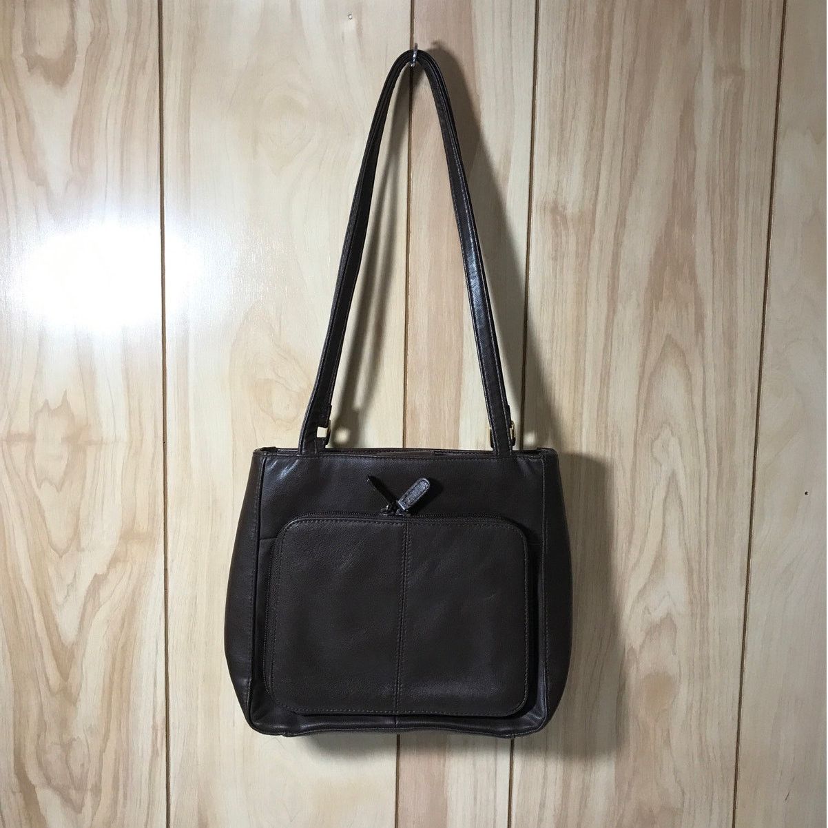 Other Vintage Brown Soft Faux Leather Shoulder Bag Size ONE SIZE - 1 Thumbnail