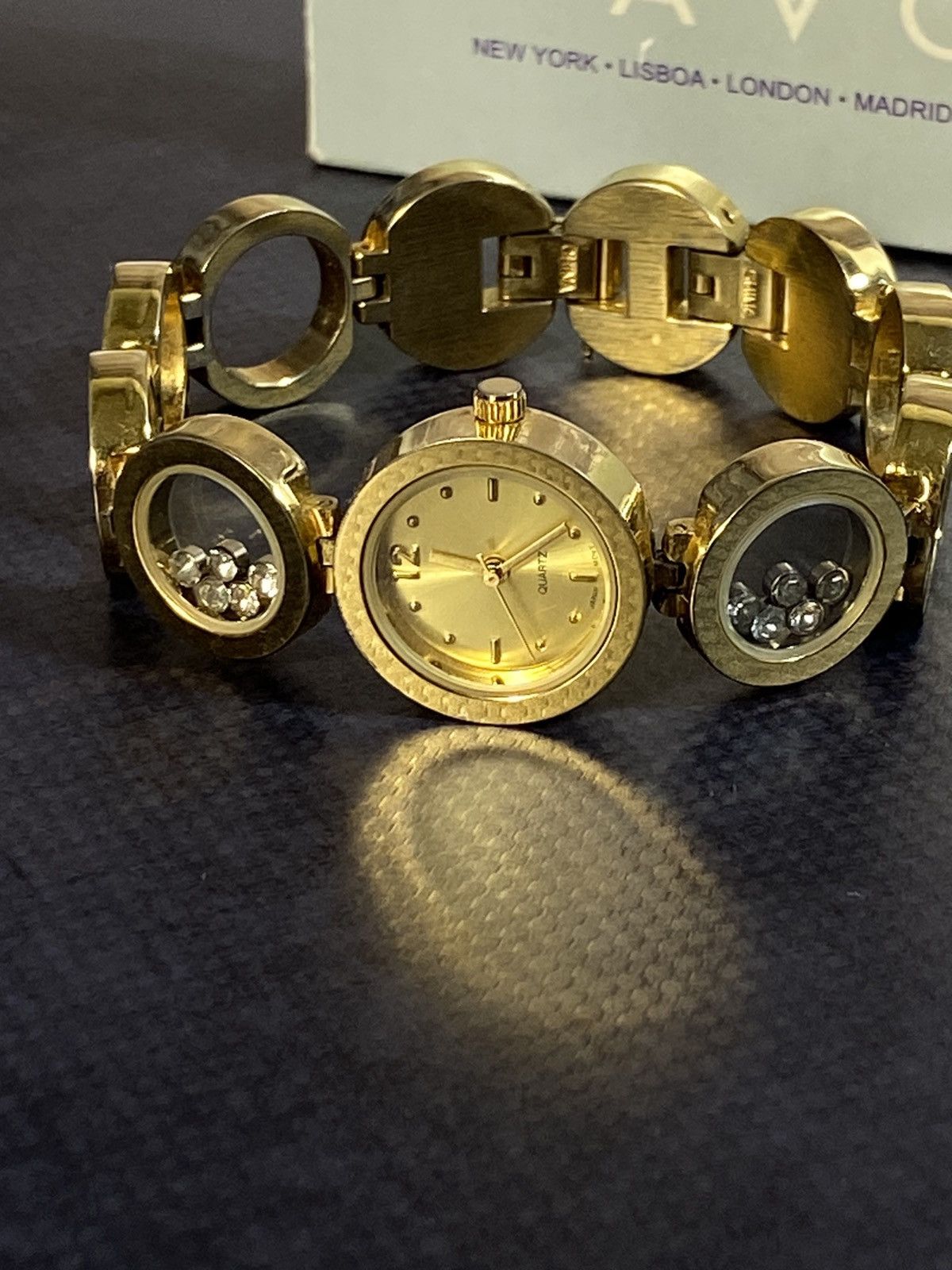 Jewelry Avon Crystal Accent Bracelet Watch Japanese Brand Size ONE SIZE - 1 Thumbnail