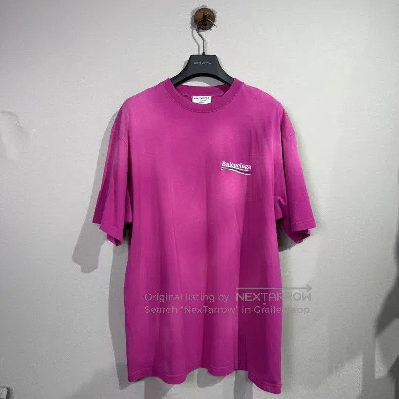 Balenciaga Balenciaga Tie-dye Embroidery Coke Short Sleeve Size US S / EU 44-46 / 1 - 1 Thumbnail
