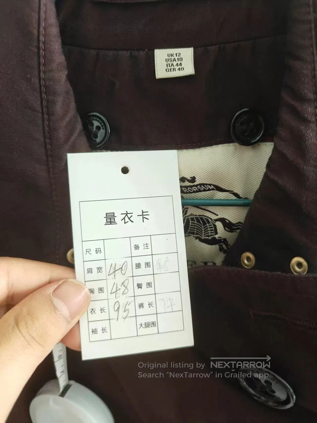 Burberry Burberry Coat Genuine Outerwear. Size US M / EU 48-50 / 2 - 5 Thumbnail