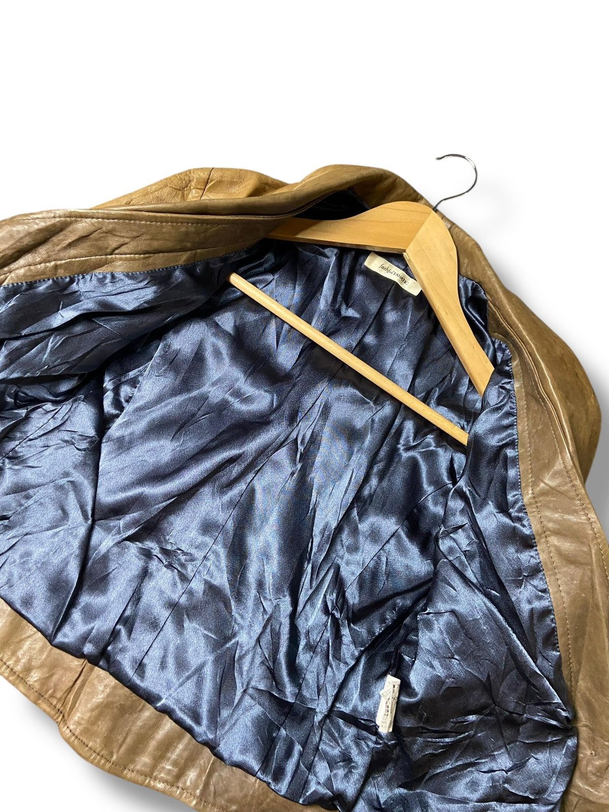 Japanese Brand Faithful Fanatic Crop Leather Jacket (151) Size XXS / US 00 / IT 34 - 6 Thumbnail