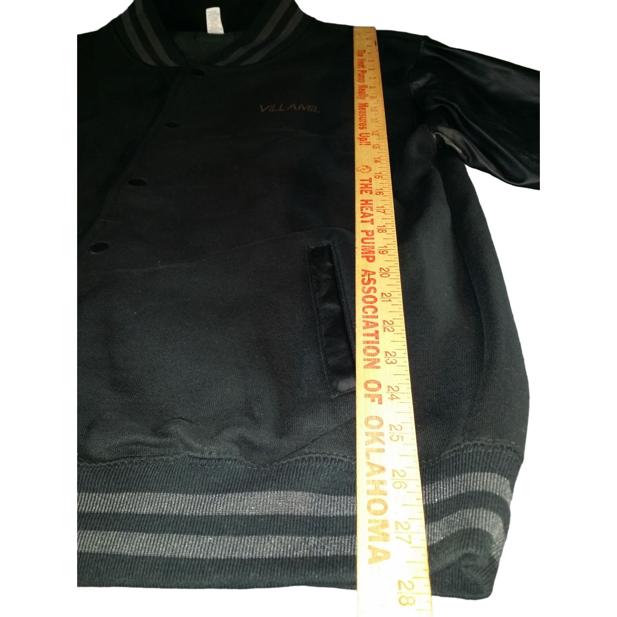 Other Thunder Basketball Varsity Jacket Men Sz XL Black Gray Just Size US XL / EU 56 / 4 - 2 Thumbnail