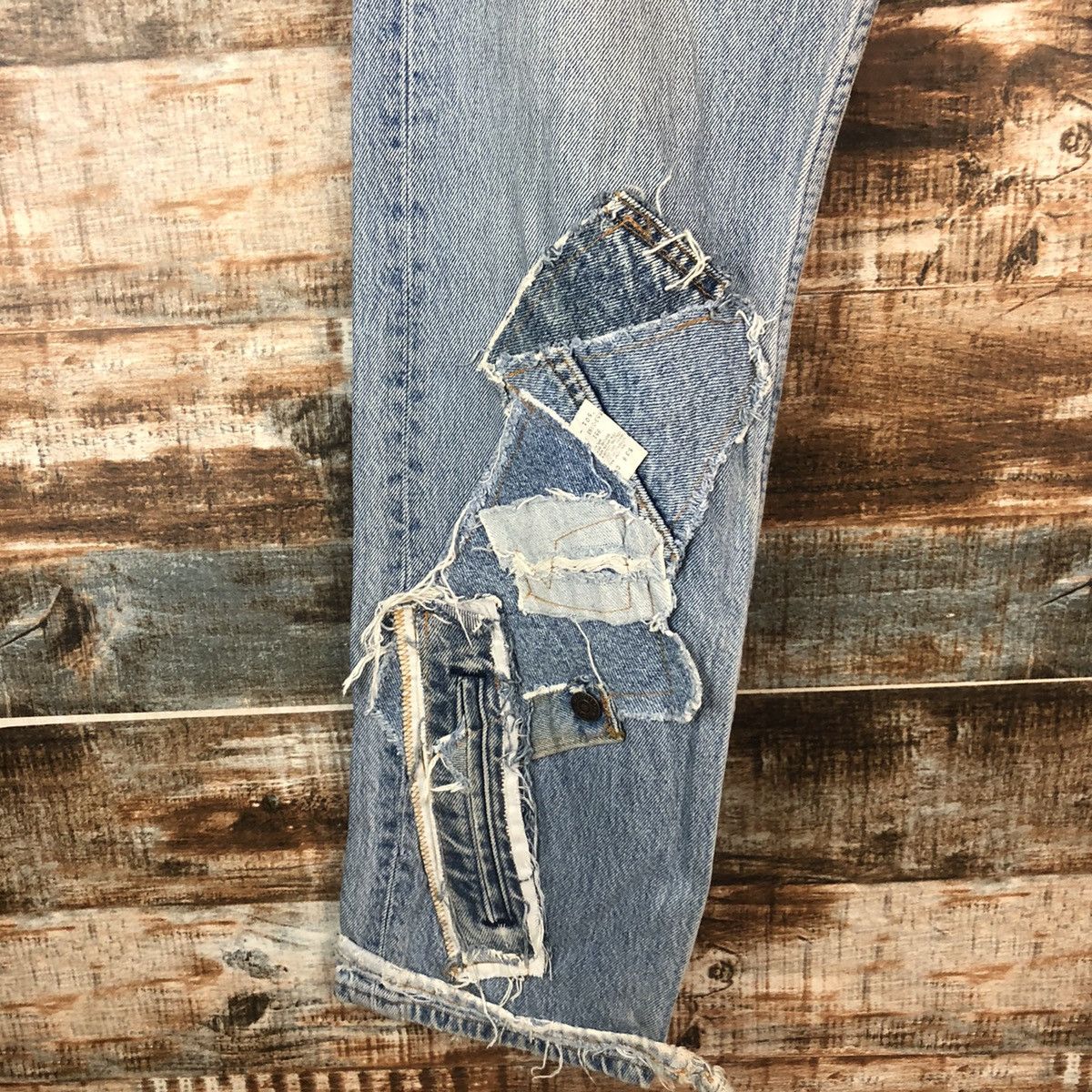 Levi's DLL Levis X Quana double waist reconstruct Denim #A2067 Size US 31 - 11 Thumbnail