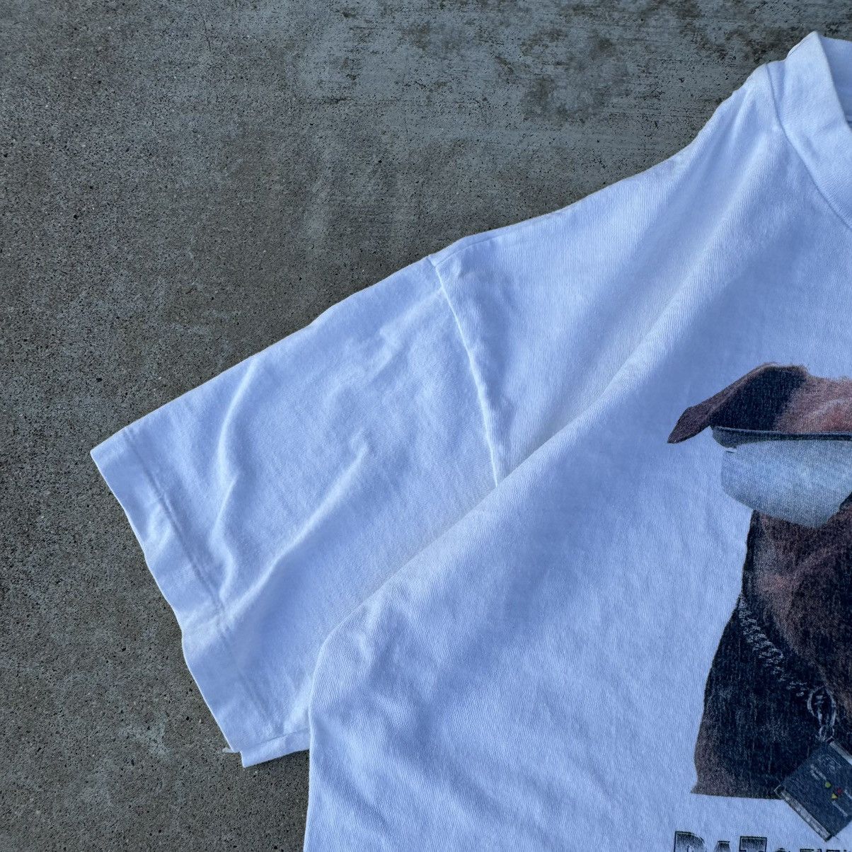 Apple × Stussy × Vintage Vintage 90s White Terminator Humor Single Stitch Tee XL Size US XL / EU 56 / 4 - 7 Thumbnail