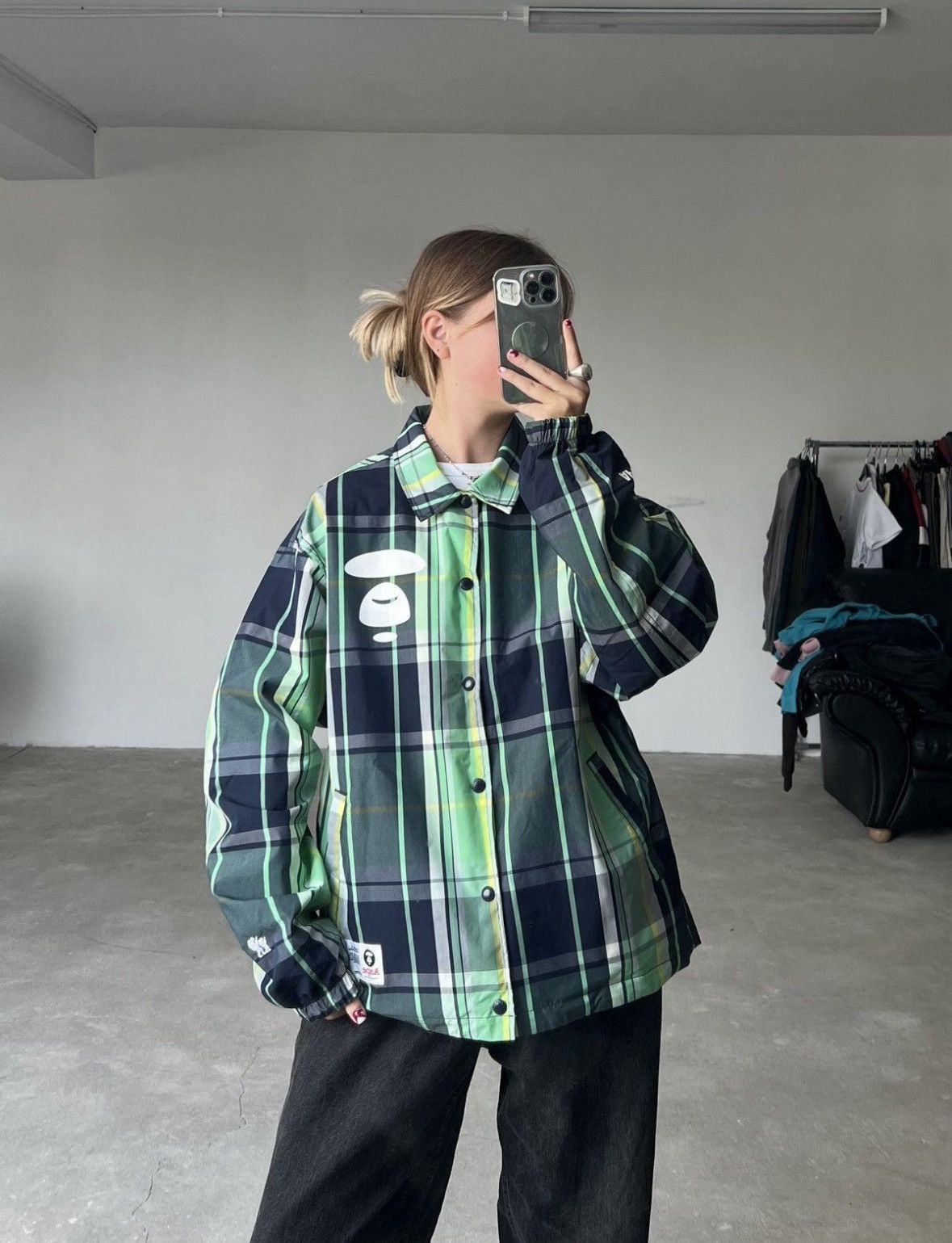 Aape Aape Plaid Reversible Coach Jacket Size US S / EU 44-46 / 1 - 2 Thumbnail