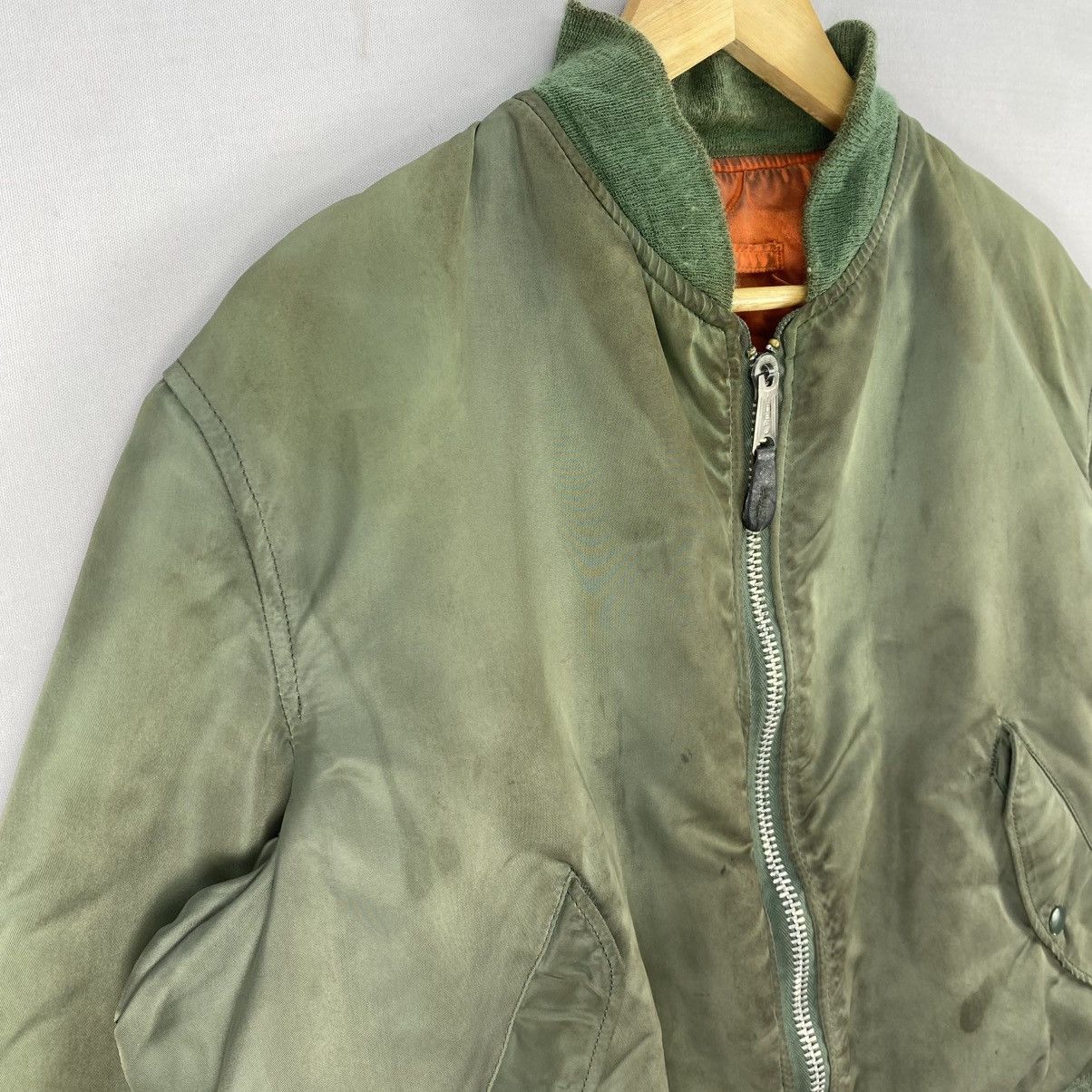 80's〜 ALPHA MA-1 MADE IN USA Vintage Alpha Industries Usa Air Force Ma-1 Flight Jacket