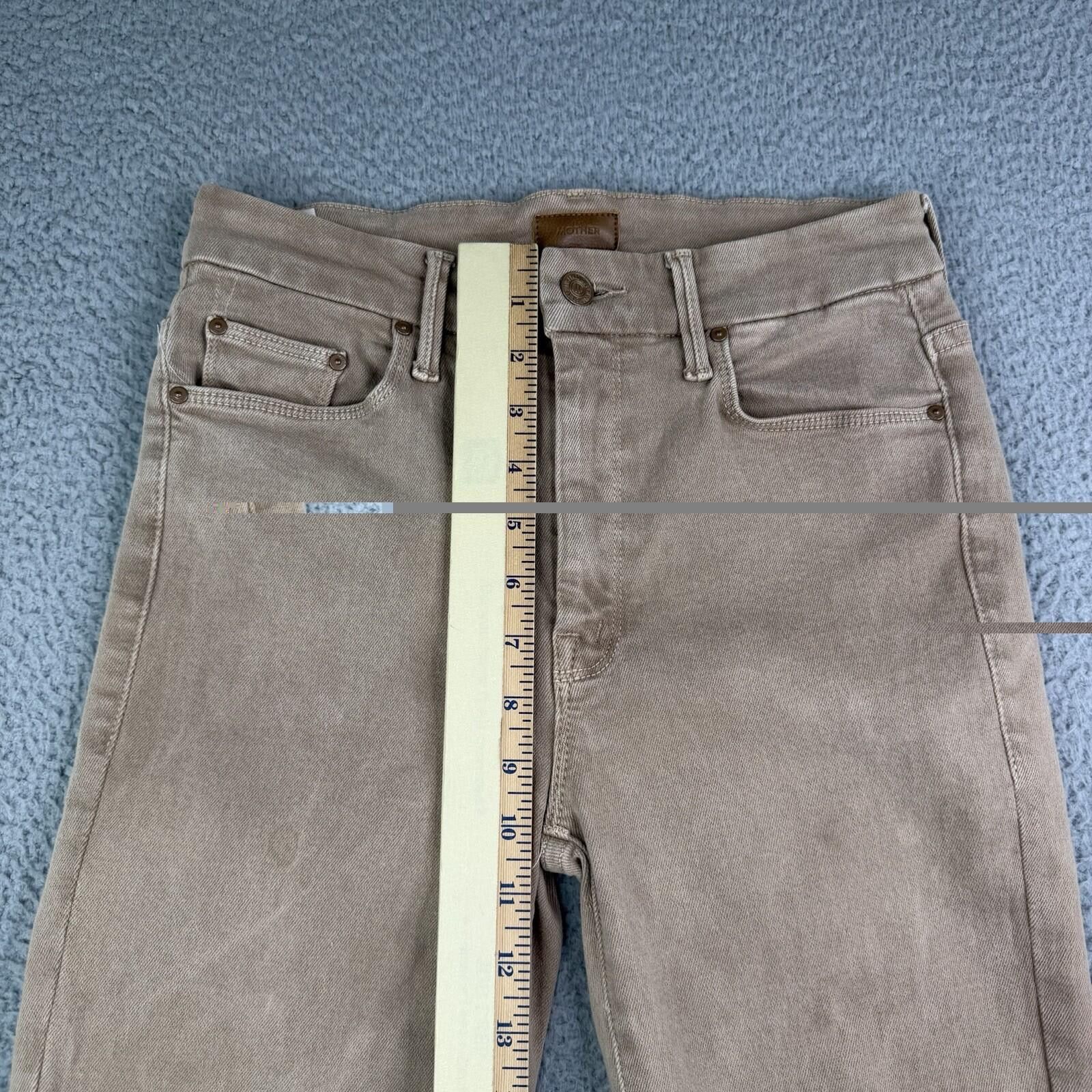 MOTHER MOTHER Ankle Tan Skinny Jeans Women's 28 (fits 27x26) Size 28" / US 6 / IT 42 - 8 Thumbnail