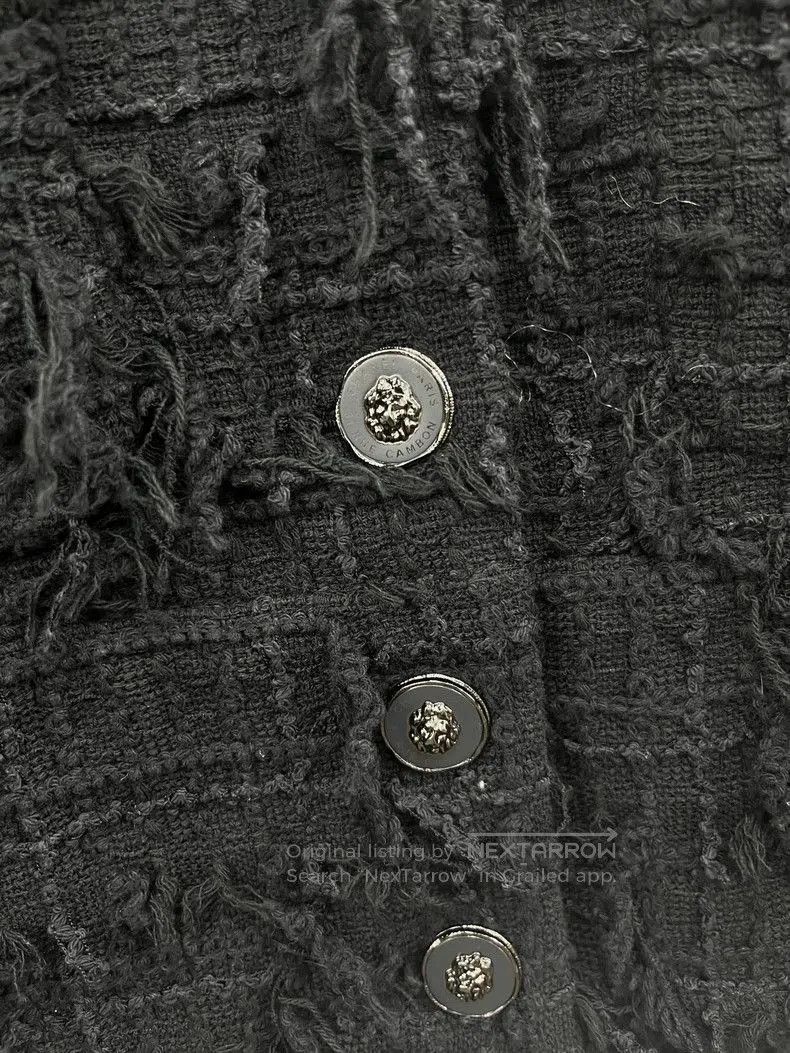 Chanel Chanel 22P Black Lapel Fringe Jacket. Size US M / EU 48-50 / 2 - 2 Thumbnail