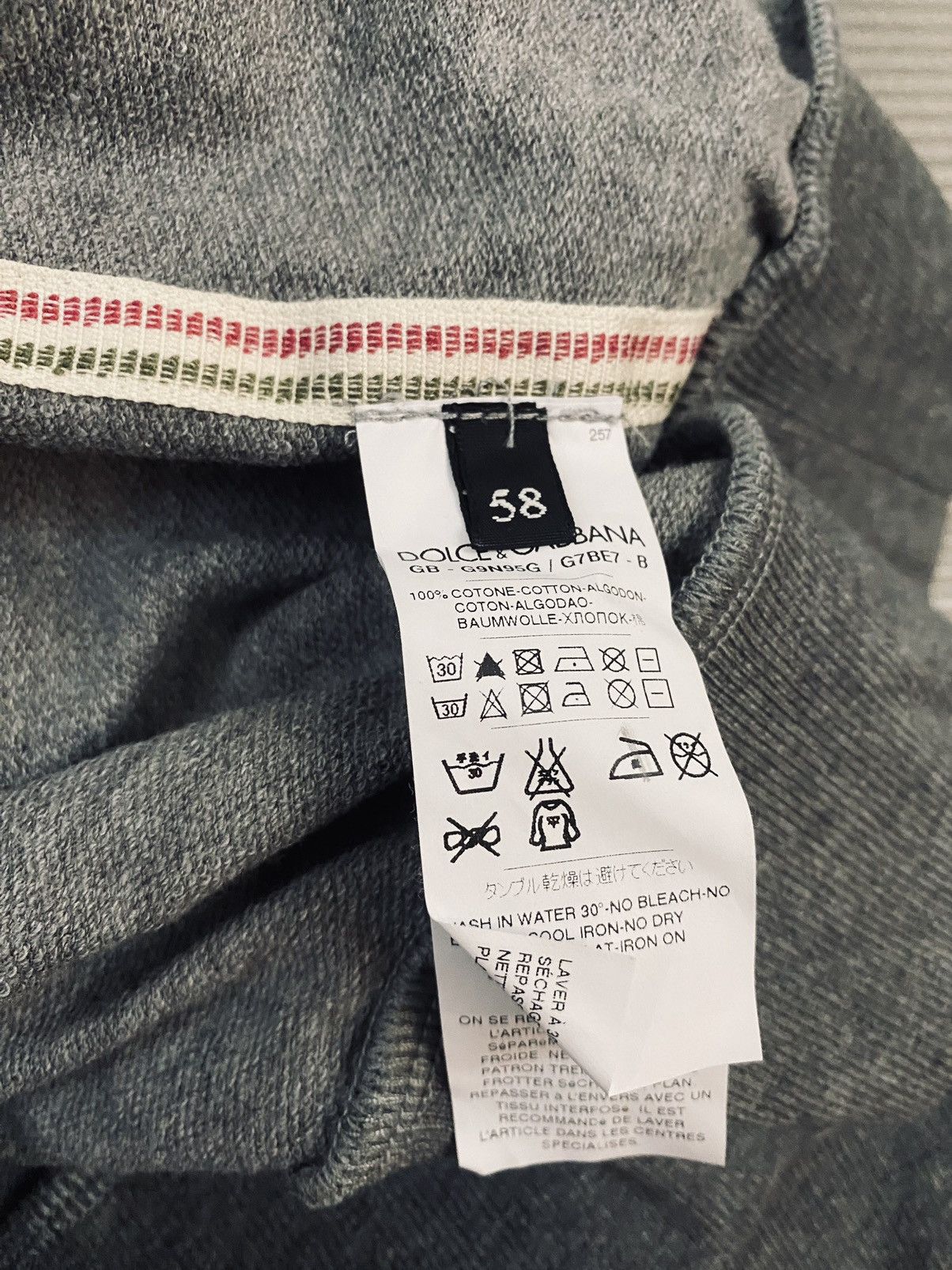 Dolce & Gabbana Dolce & Gabbana 🇮🇹 grey Italia logo plate cardigan 58 NEW Size US XXL / EU 58 / 5 - 7 Thumbnail