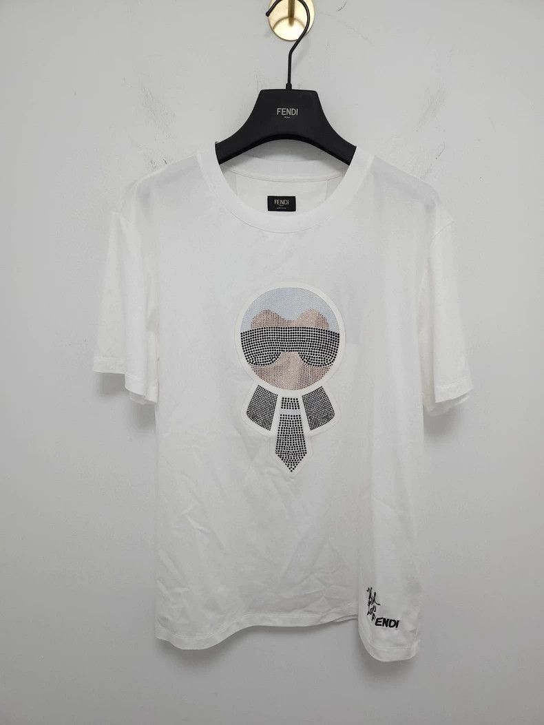 Fendi Fendi Karl Lagerfeld Short Sleeve TShirt Size US M / EU 48-50 / 2 - 2 Thumbnail