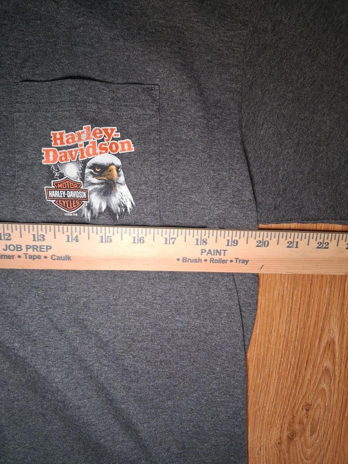 Harley Davidson Harley Davidson Logo Shirt Mens XL Gray Mile High Aurora CO Size US XL / EU 56 / 4 - 6 Thumbnail