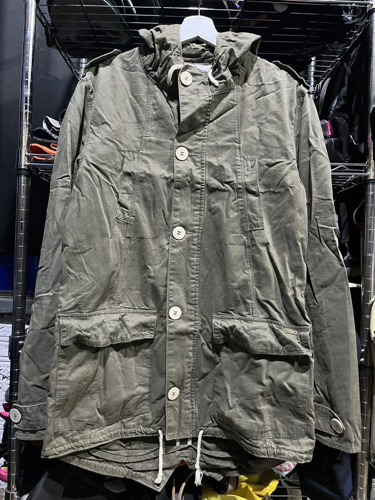 Levi's Levi’s Strauss & Co. Military Hoodie Jacket Metallic Logo Size US M / EU 48-50 / 2 - 1 Thumbnail