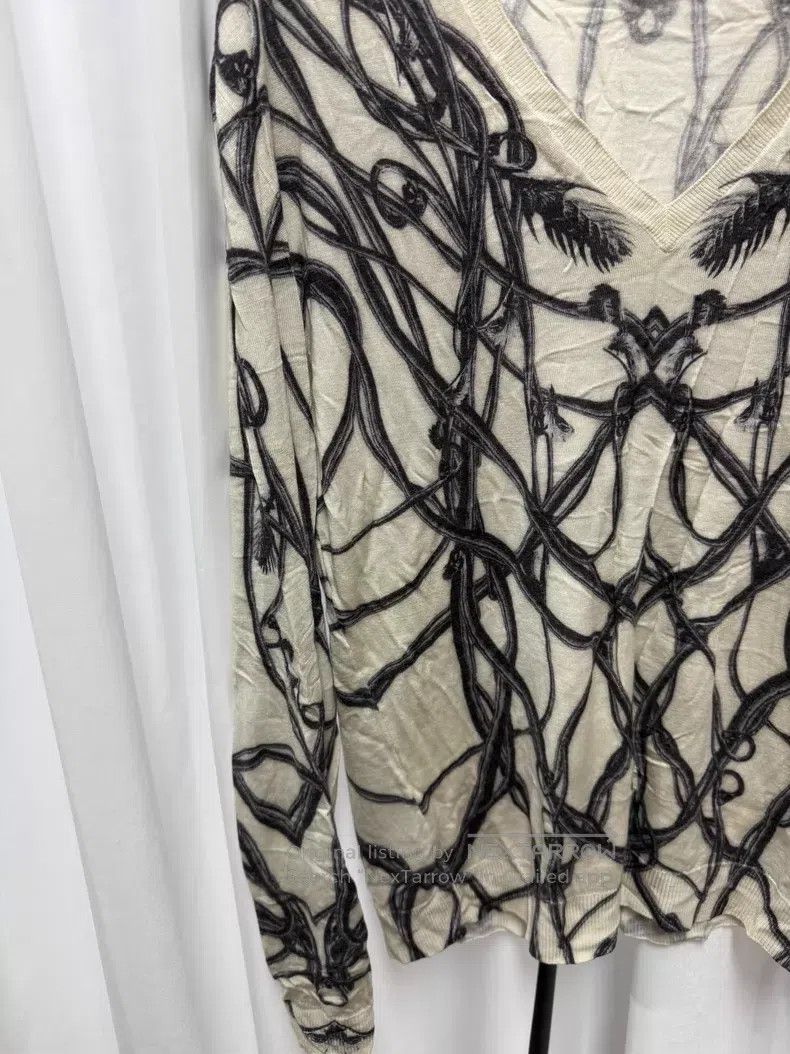 Alexander McQueen ALEXANDER MCQUEEN Thistle Pleated Bramble Knit Sweater Size US L / EU 52-54 / 3 - 2 Thumbnail