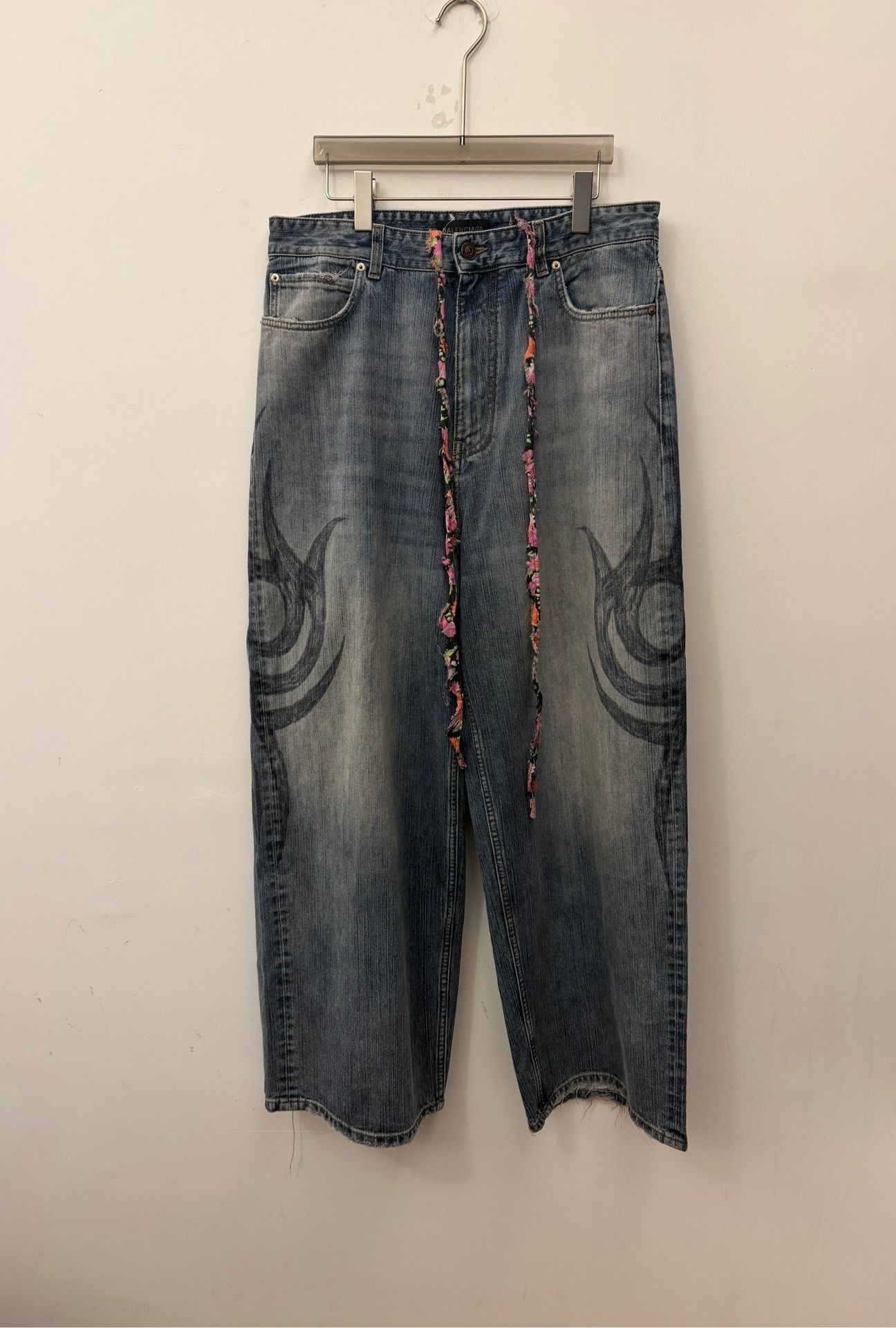 Balenciaga Balenciaga Dragon Totem Drawstring Denim S Size US 30 / EU 46 - 1 Thumbnail