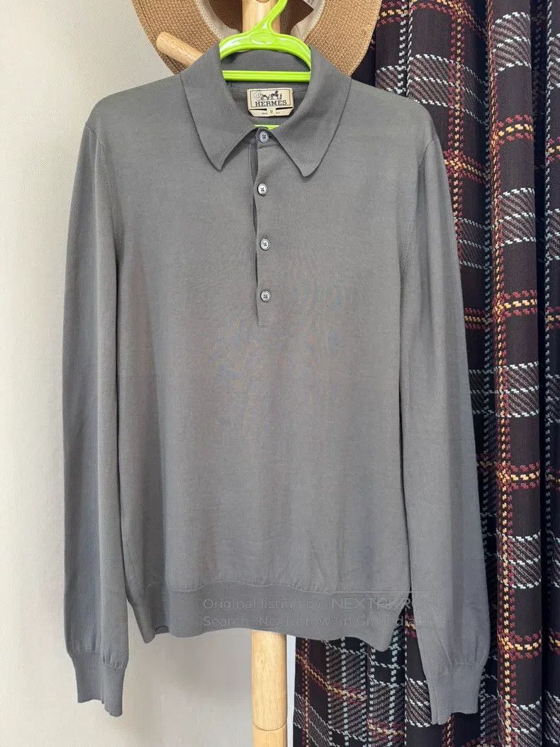 Hermes Lightweight Wool Sweater 100% Wool