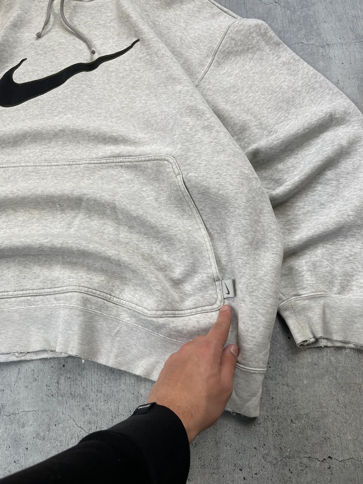 Nike × Vintage Vintage Nike center swoosh hoodie worn by Travis Scott y2k Size US XXL / EU 58 / 5 - 8 Thumbnail