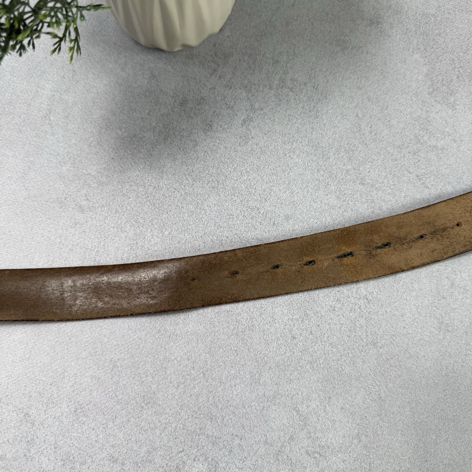 Levi's Vintage Levis Logo Belt Leather Brown Size 38 - 10 Thumbnail