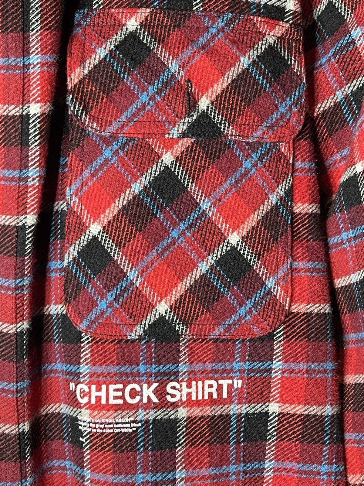 Off-White Off-White flannel Check Shirt Flannel button up shirt Size US M / EU 48-50 / 2 - 9 Thumbnail