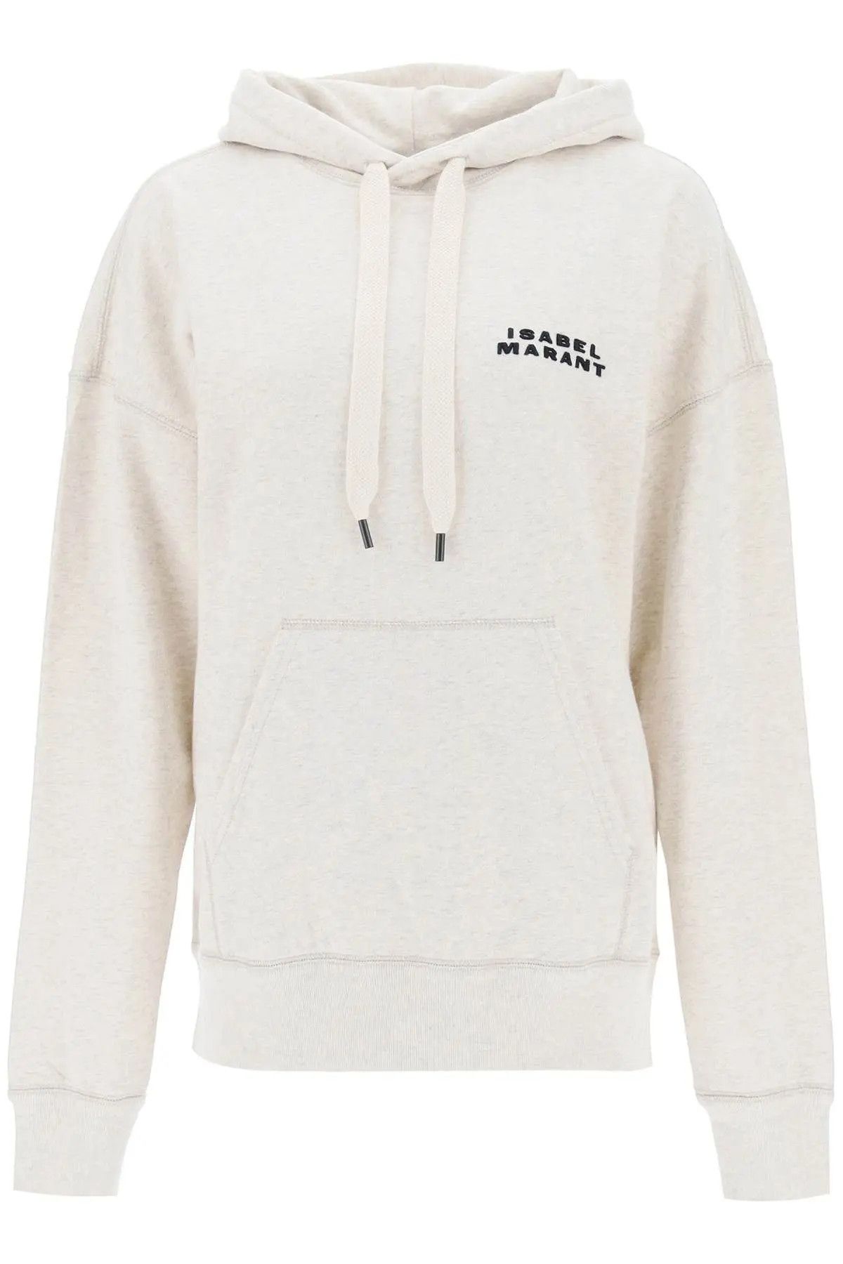 image of Isabel Marant O1S22I1N1223 Scott' Oversized Hoodie In Beige White, Women's (Size Small)