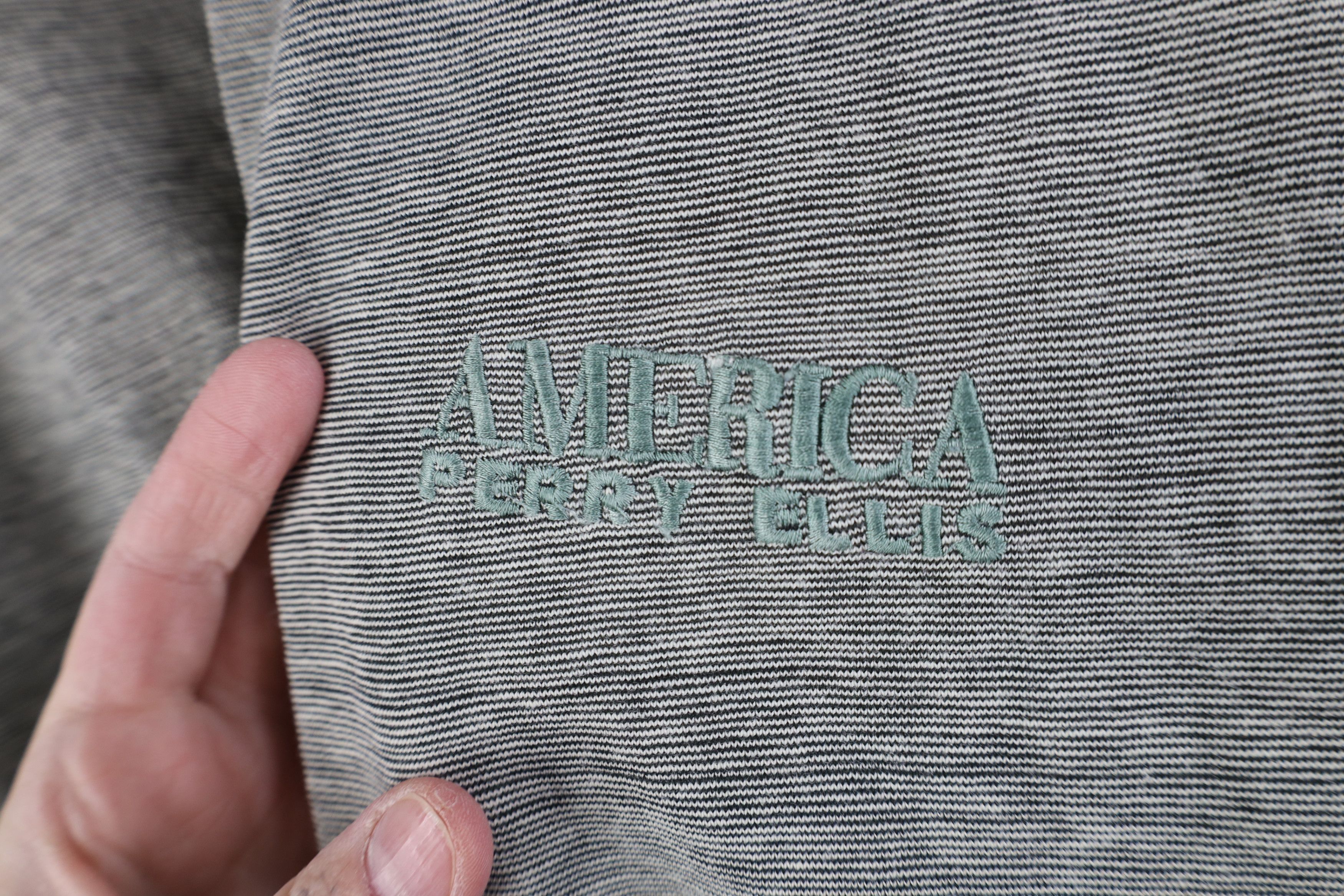 Vintage Vintage 90s Perry Ellis America Fit Henley T-Shirt Green Size US XL / EU 56 / 4 - 4 Thumbnail