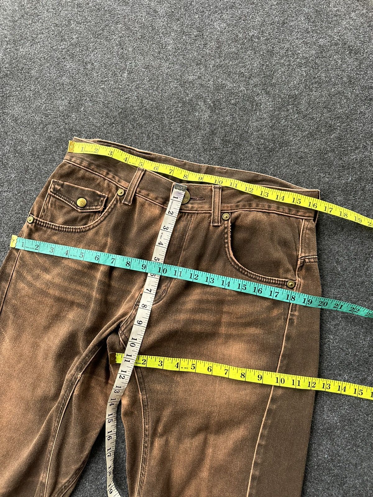 Beauty Beast × If Six Was Nine × Lee Vintage Lee Wide Leg Tapered Nice Faded Colour D254 Size US 32 / EU 48 - 16 Thumbnail