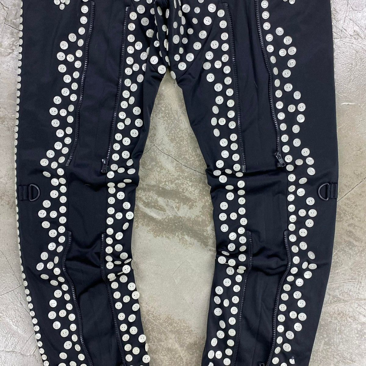 Adidas × Jeremy Scott FW2013 ‘Pearly King / Pearly King’ Button Covered Track Pant Size US 34 / EU 50 - 5 Thumbnail
