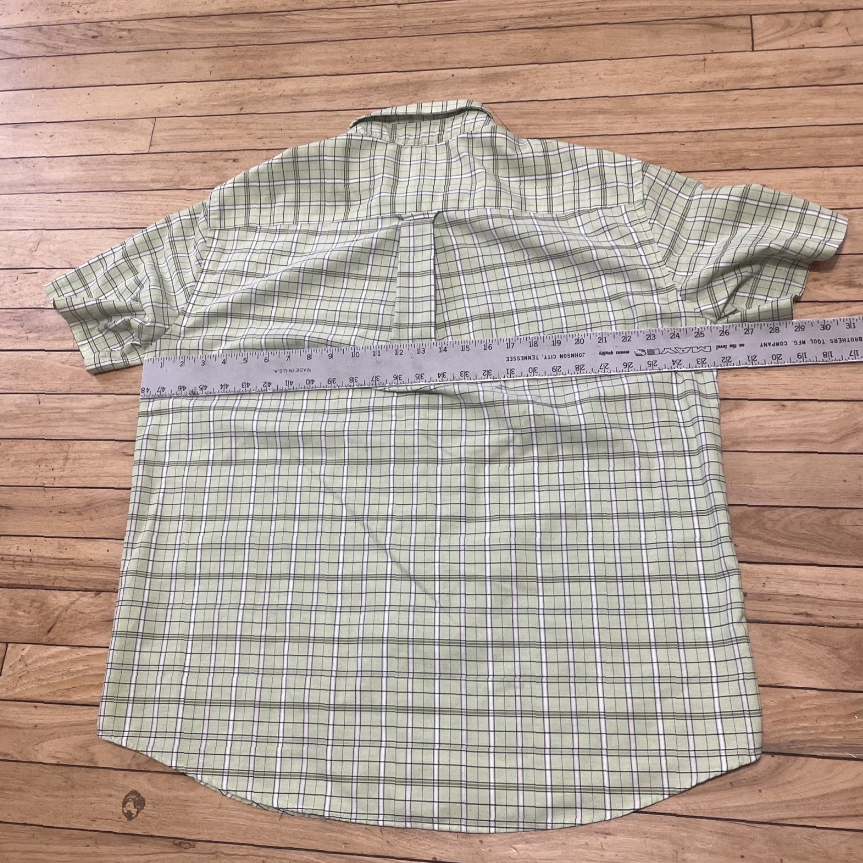 Vintage VINTAGE St. Johns Bay Button-Up Shirt Men XL Green Plaid Short Sleeve Y2K Streetwear Casual Wrinkle Free Iron Free Button-Down Size US XL / EU 56 / 4 - 6 Thumbnail