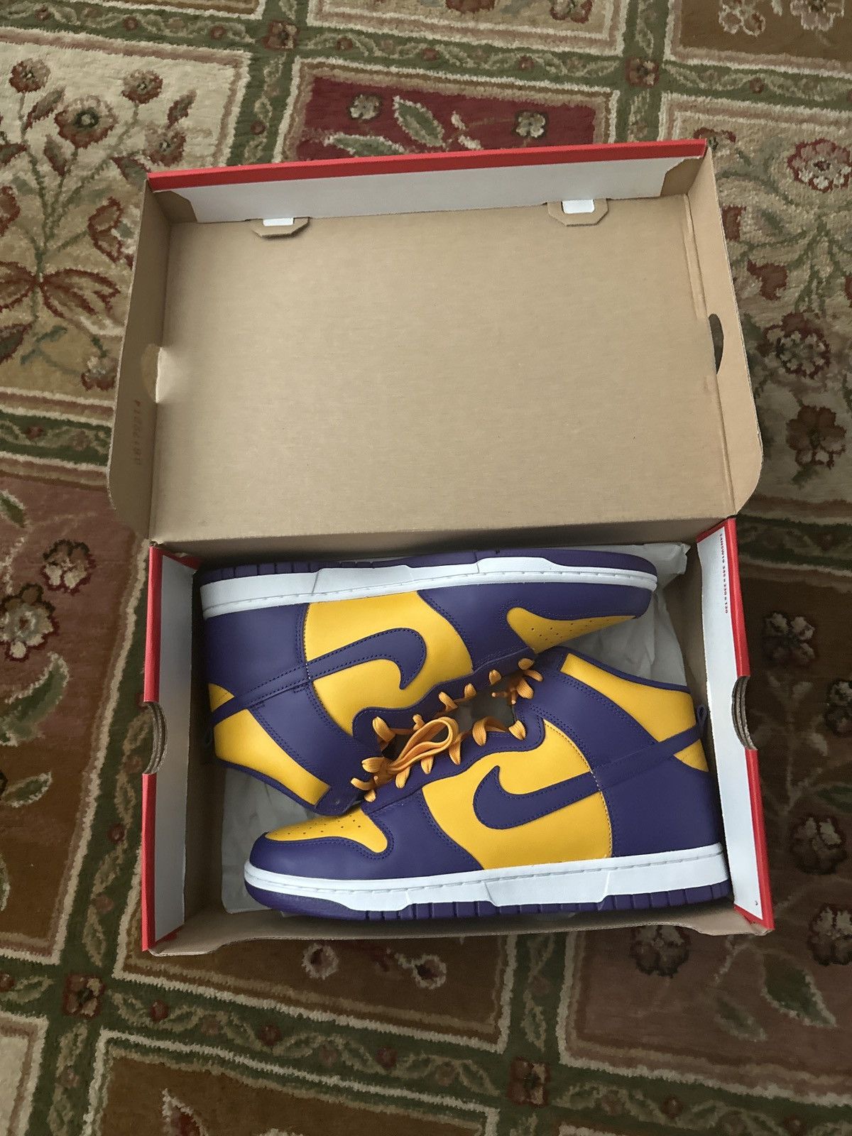 Nike Nike Dunk High “Lakers” Size US 11 / EU 44 - 9 Thumbnail