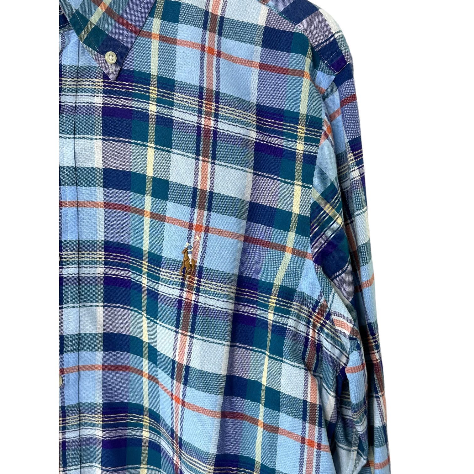 Ralph Lauren Ralph Lauren Blue Plaid Classic Fit Button Up Shirt Size US M / EU 48-50 / 2 - 4 Thumbnail