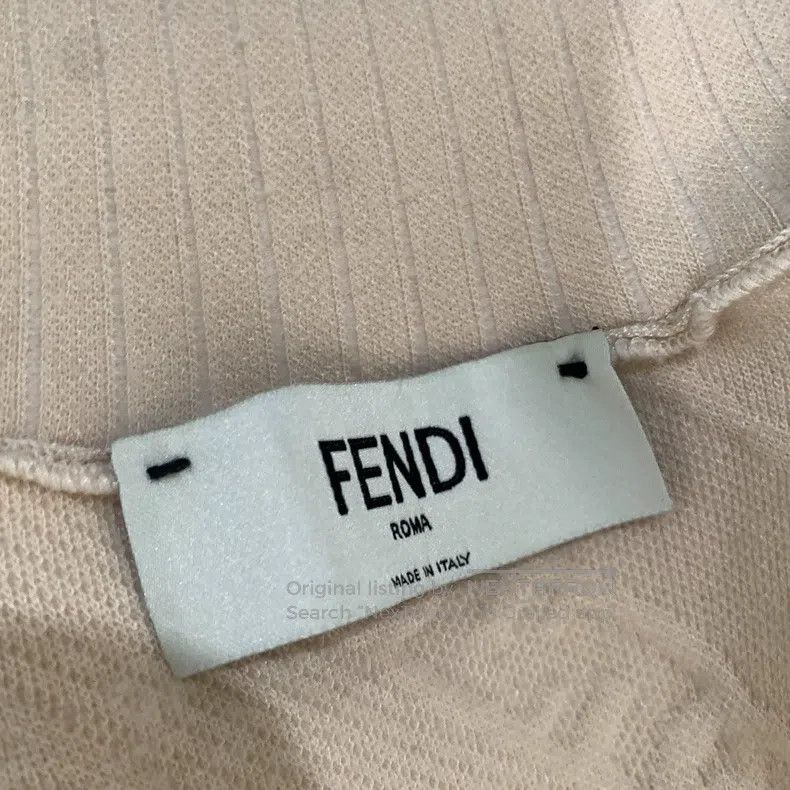 Other Fendi White and beige dress with tight zipper design Size S / US 4 / IT 40 - 3 Thumbnail