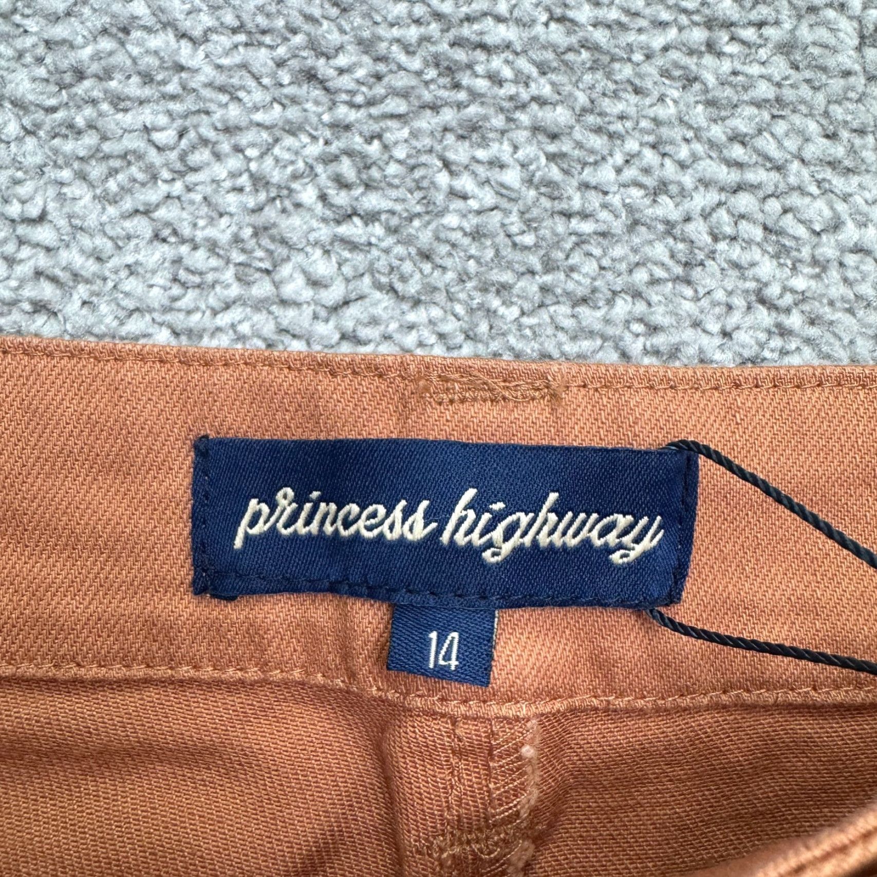 Vintage Princess Highway Celeste Jeans Women's 10 Tan High Rise Denim 5-Pocket Regular Stretch Inseam 28" NWT Vintage No NWT Size 32" / US 10 / IT 46 - 6 Thumbnail