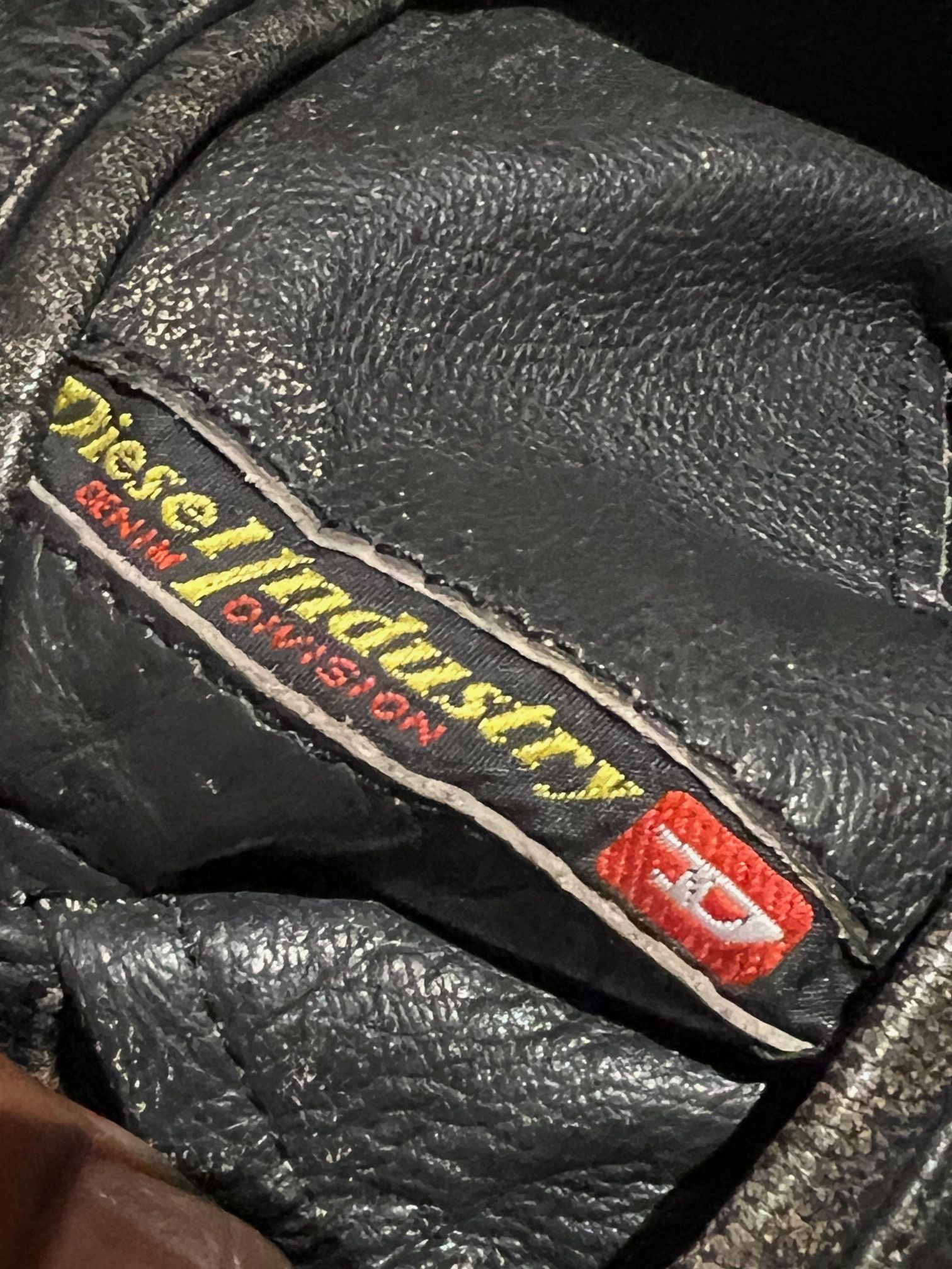 Diesel Diesel “Industry Division” Black Washed Leather Pants Size US 32 / EU 48 - 9 Thumbnail