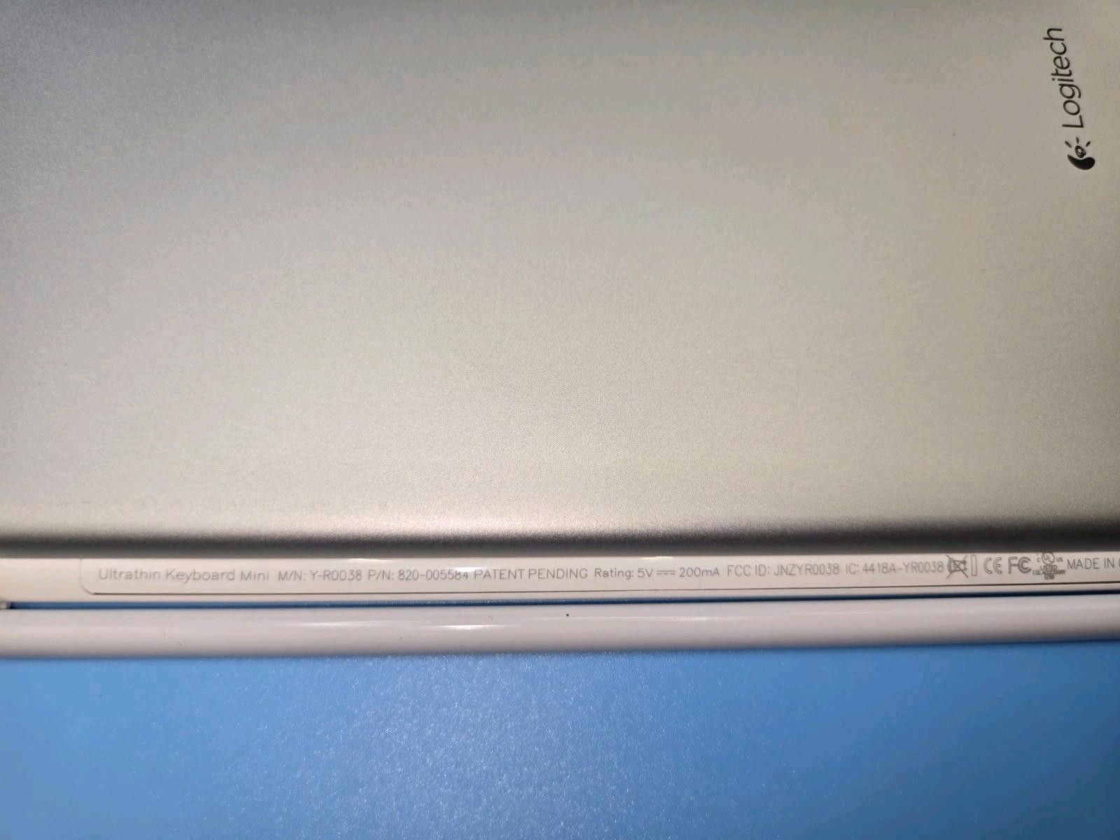 Other Logitech Ultraslim Keyboard 10", Rechargeable for iPad Mini Size ONE SIZE - 7 Thumbnail