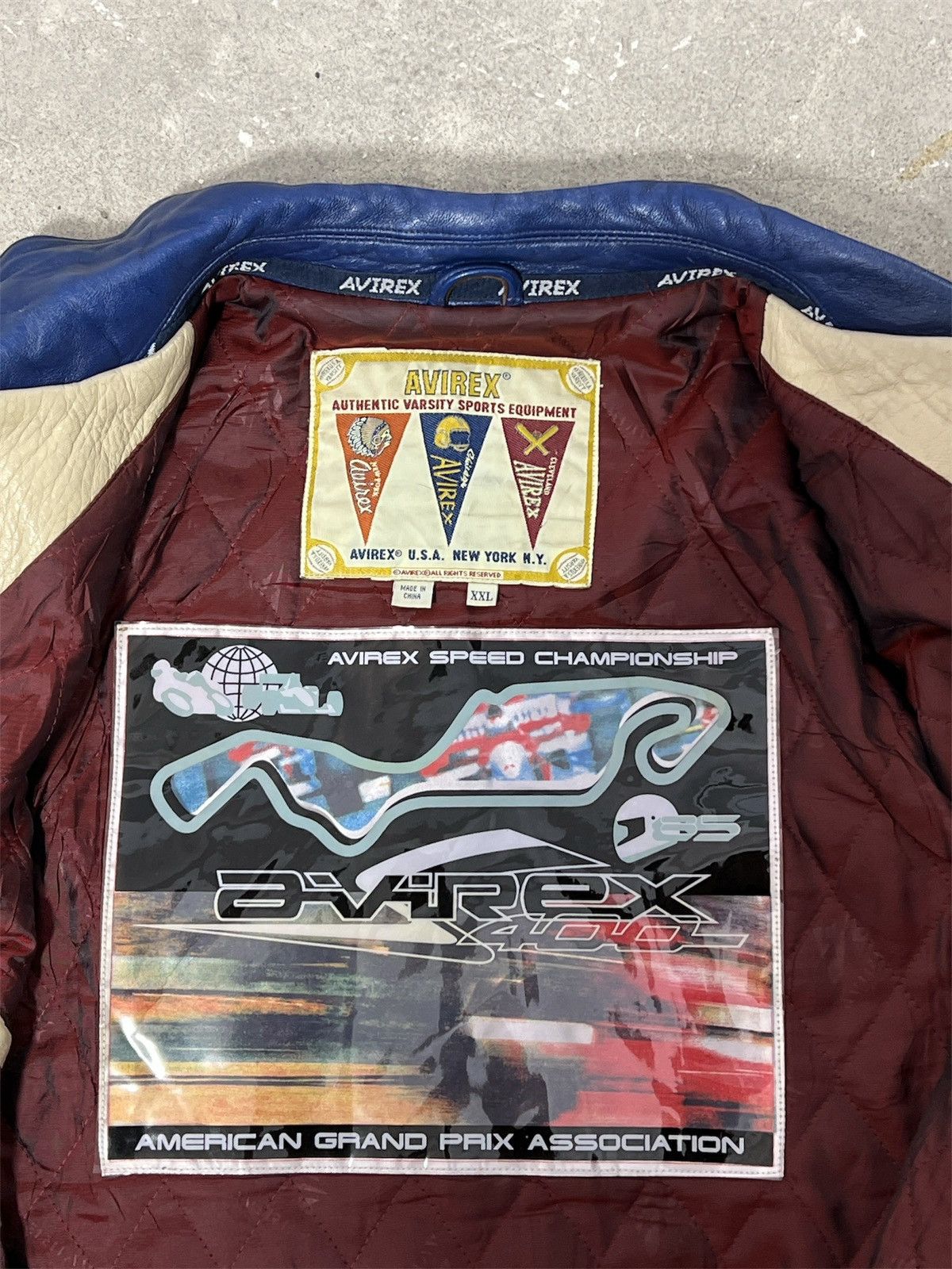 Avirex AVIREX LEATHER JACKET “SPEED CHAMPIONSHIP” Size US XXL / EU 58 / 5 - 10 Thumbnail