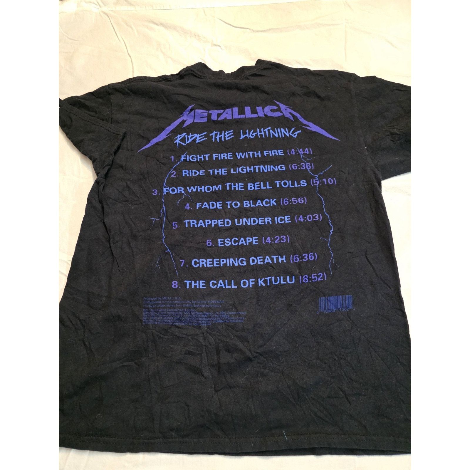 Gildan Metalica 2017 Ride the Lightning Tour T-Shirt Men's Large Size US L / EU 52-54 / 3 - 2 Thumbnail