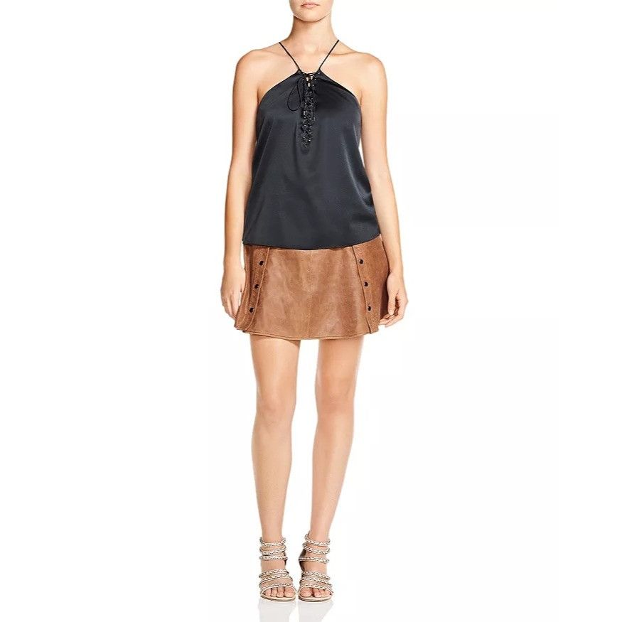 Haute Hippie Haute Hippie Fern Cross My Heart Lace-Up Cami Size S / US 4 / IT 40 - 4 Thumbnail