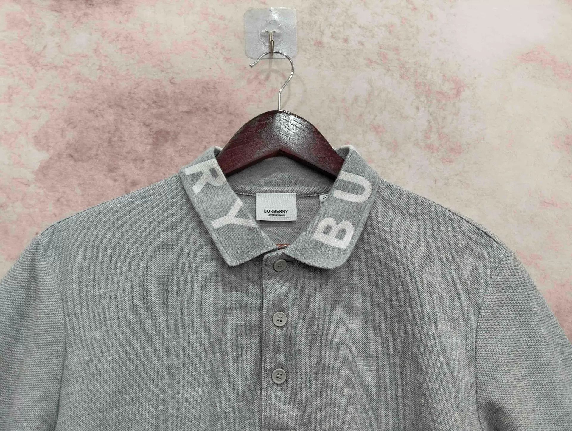 Burberry Burberry Gray Logo Short Sleeve Polo Shirt M 95 New Size US M / EU 48-50 / 2 - 3 Thumbnail