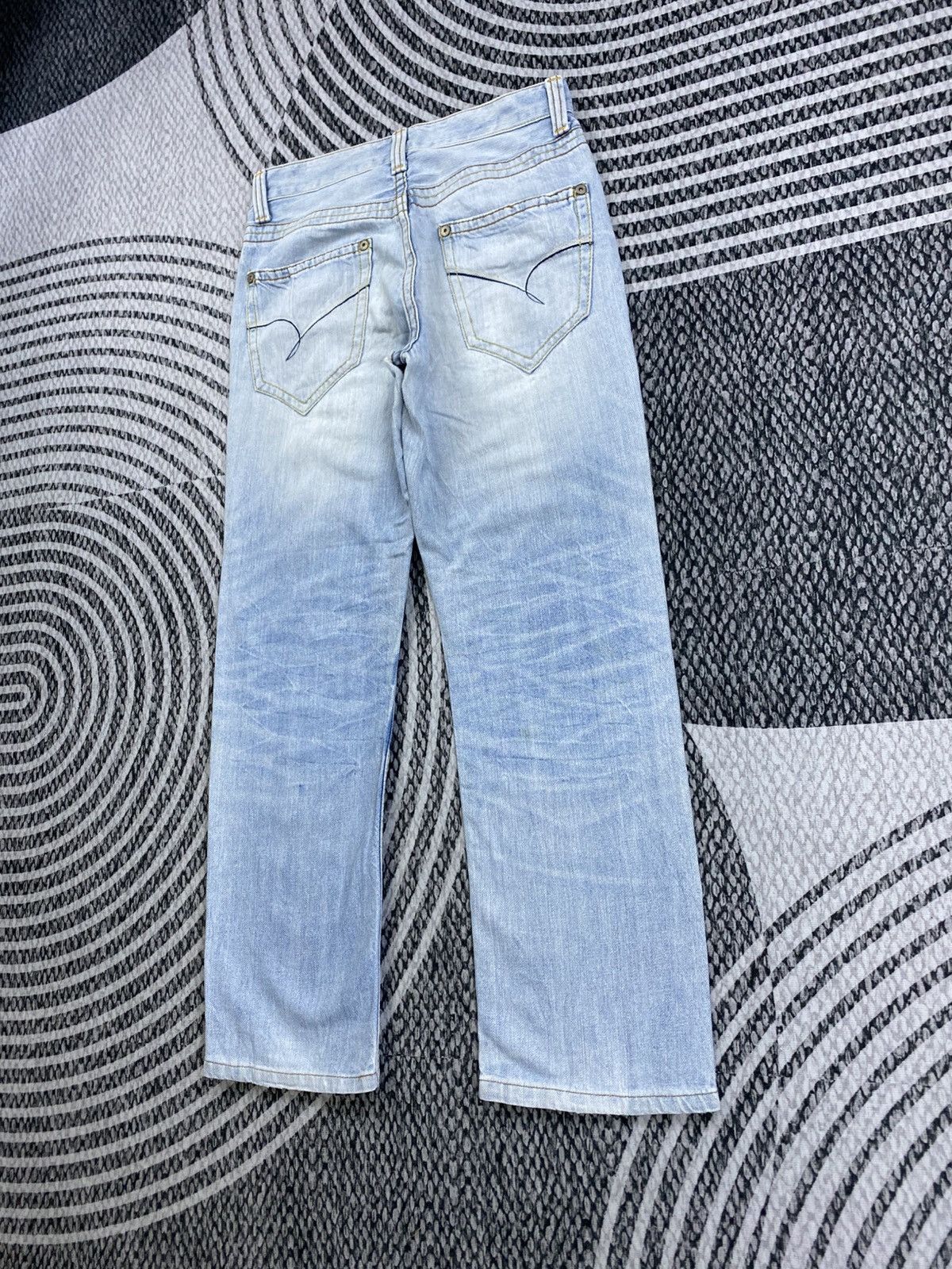 Japanese Brand Vintage Genoese Kapital Style Blue Washed Denim Jeans Size US 30 / EU 46 - 6 Thumbnail