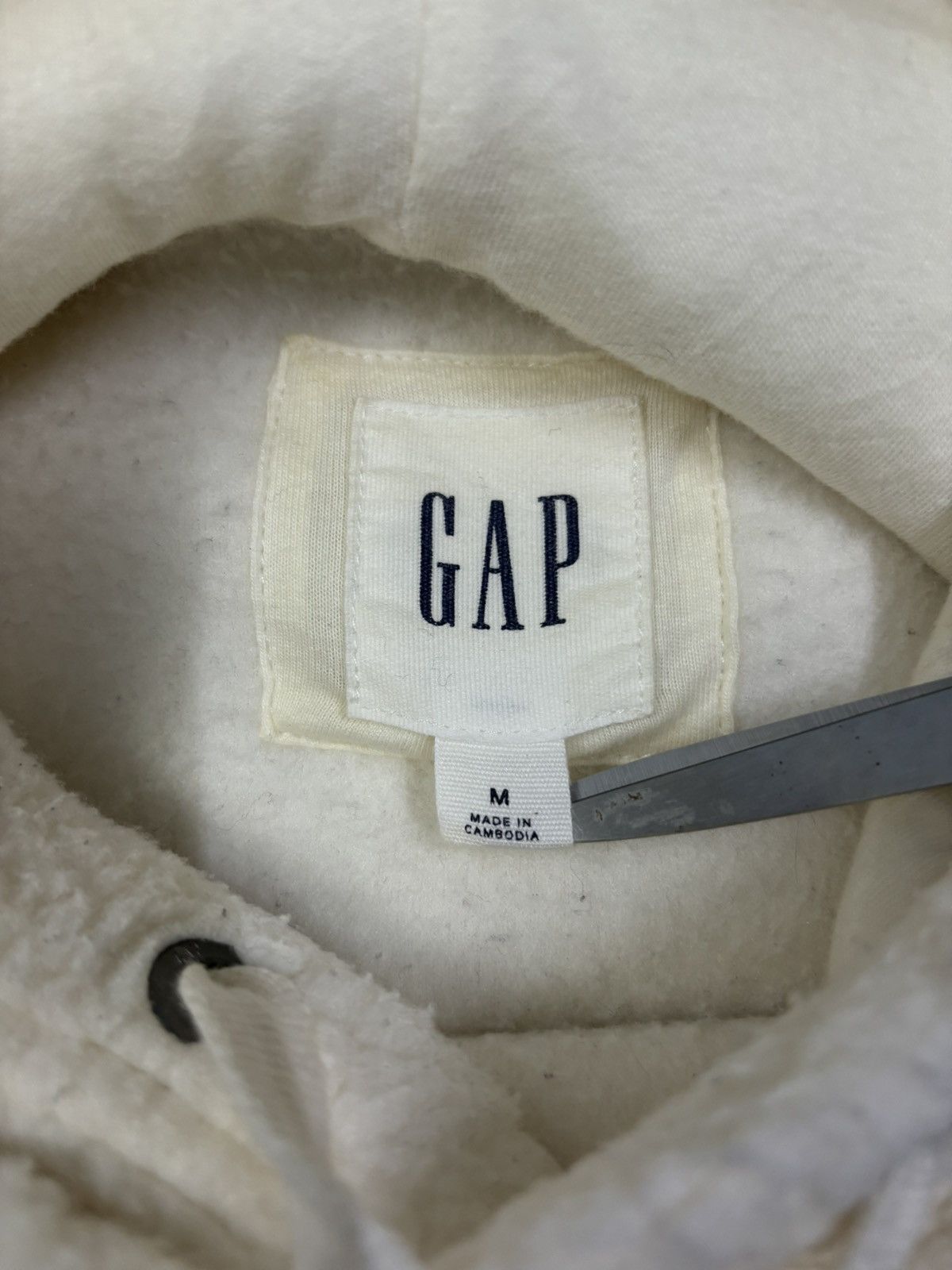 Gap × Yeezy Gap White Cream Big Logo Sherpa Pullover Hoodie Size US M / EU 48-50 / 2 - 15 Thumbnail